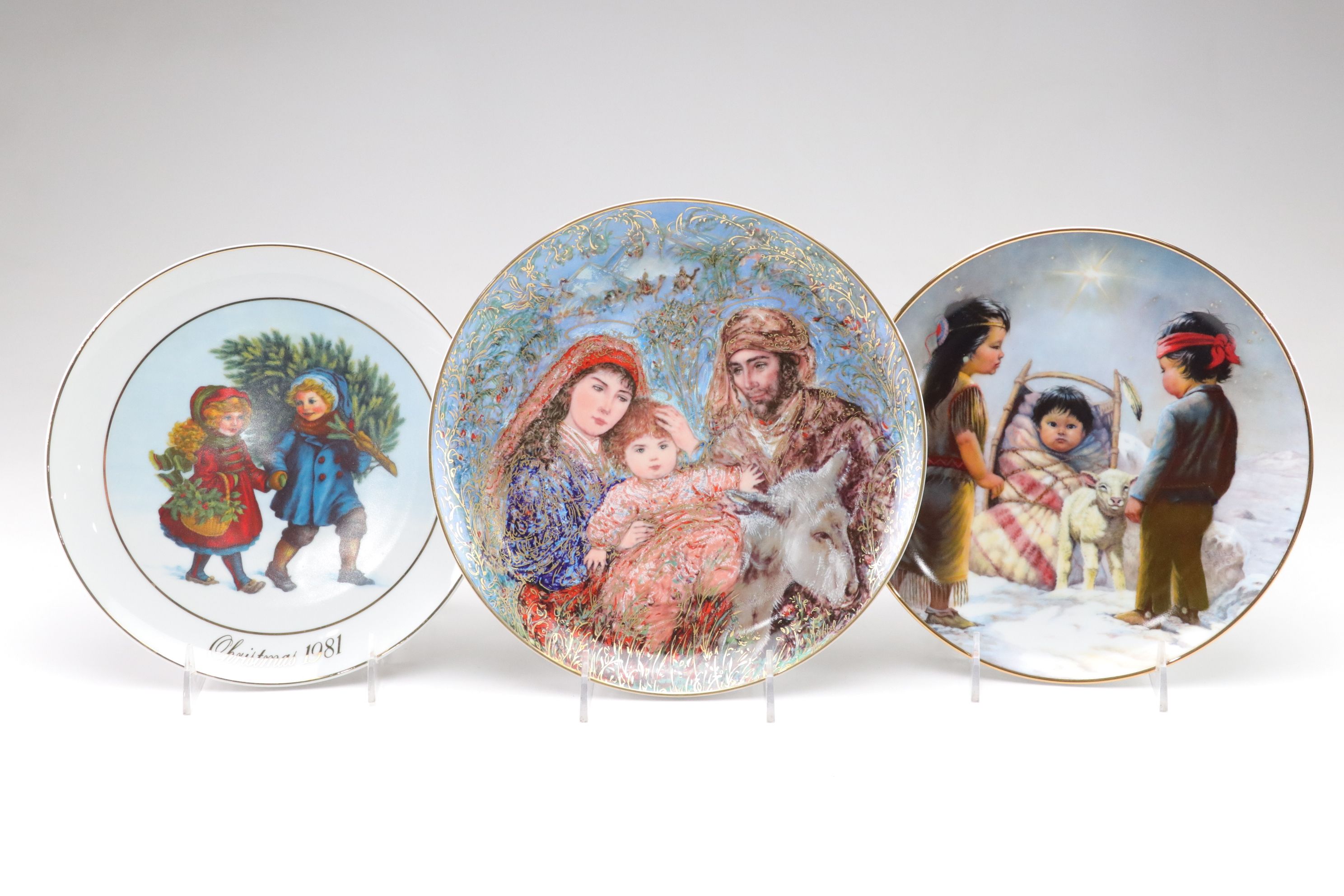 Royal Copenhagen "Christmas in Denmark" and More Collector Plates, 1990s