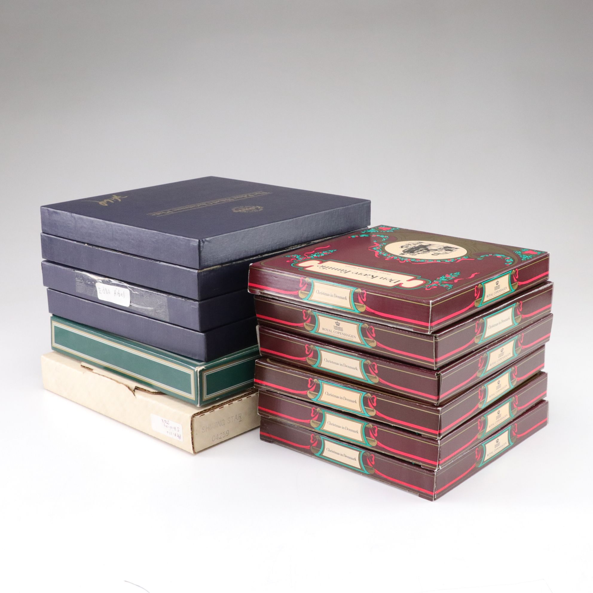 Royal Copenhagen "Christmas in Denmark" and More Collector Plates, 1990s