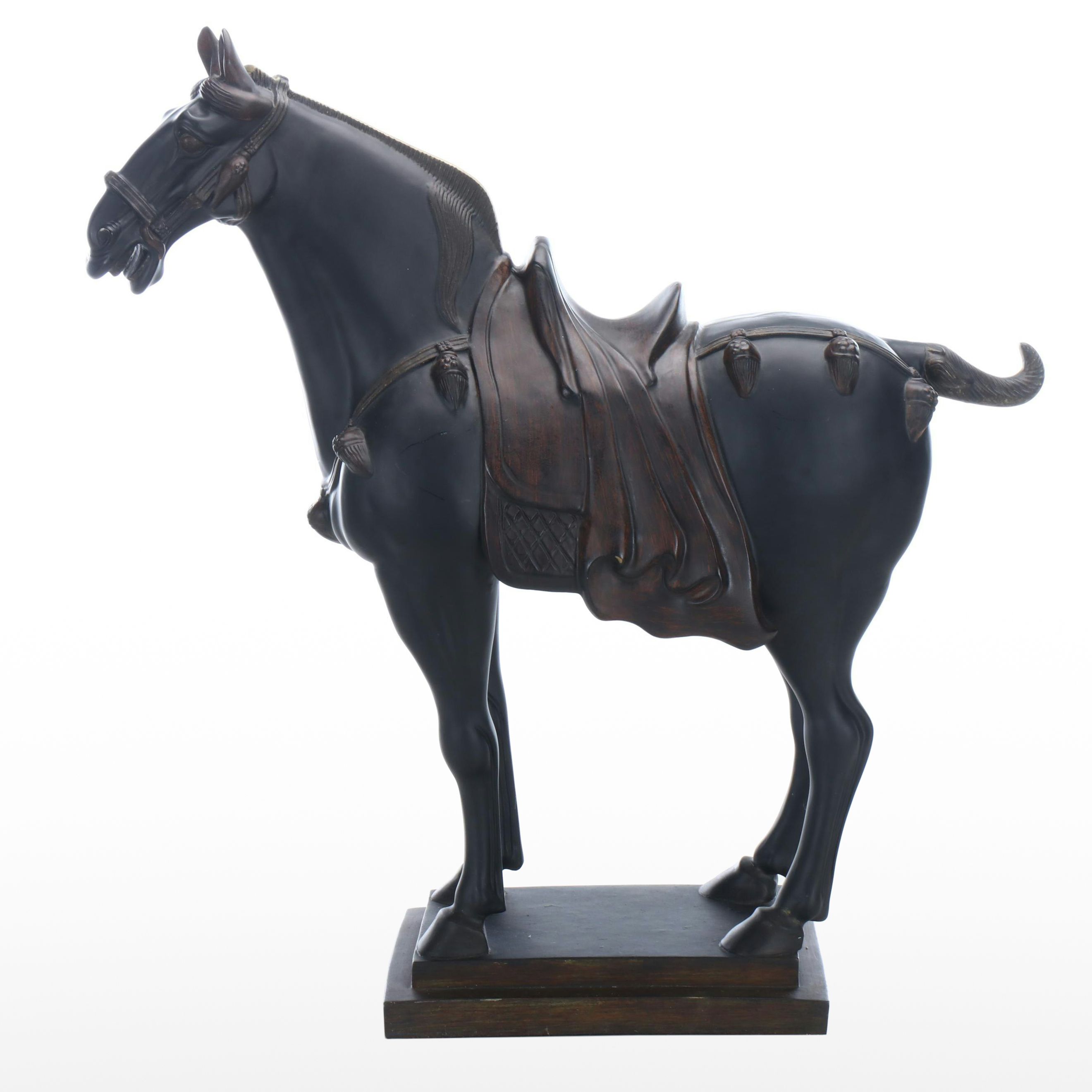 Chinese Tang Style Resin Replica Horse Figure