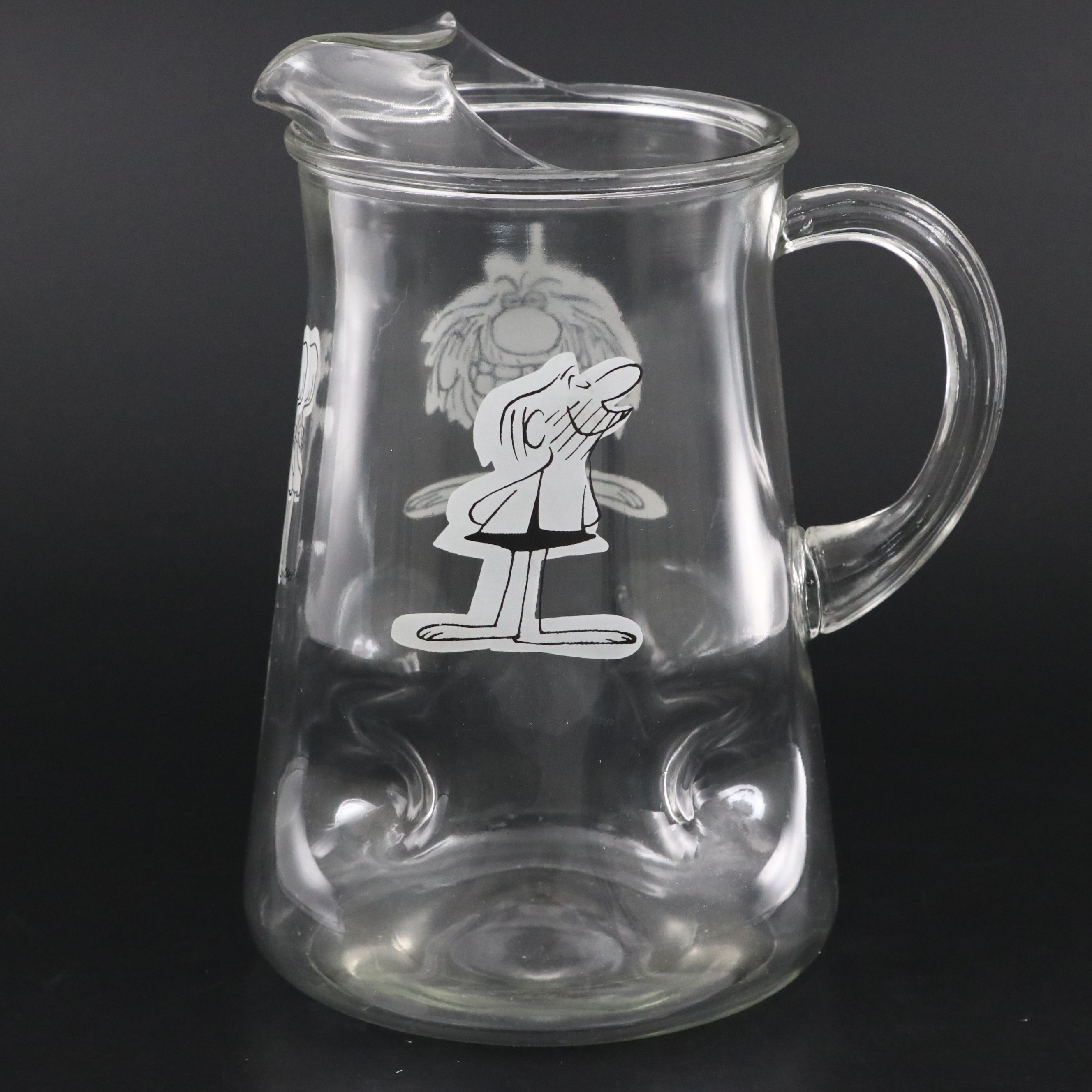 Johnny Hart "B.C. Comics" Rocks Glasses and Pitcher