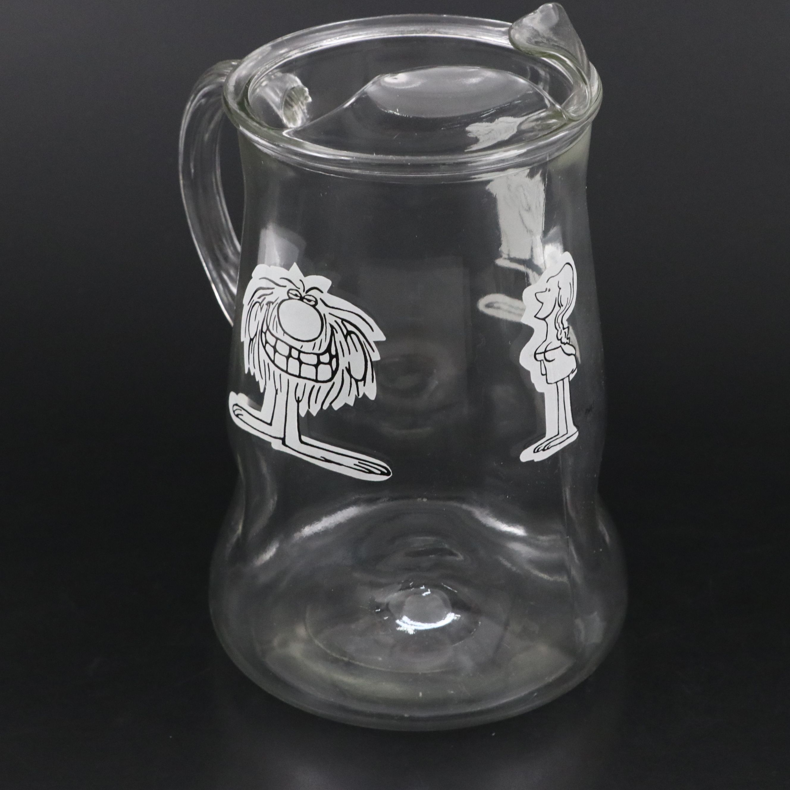 Johnny Hart "B.C. Comics" Rocks Glasses and Pitcher