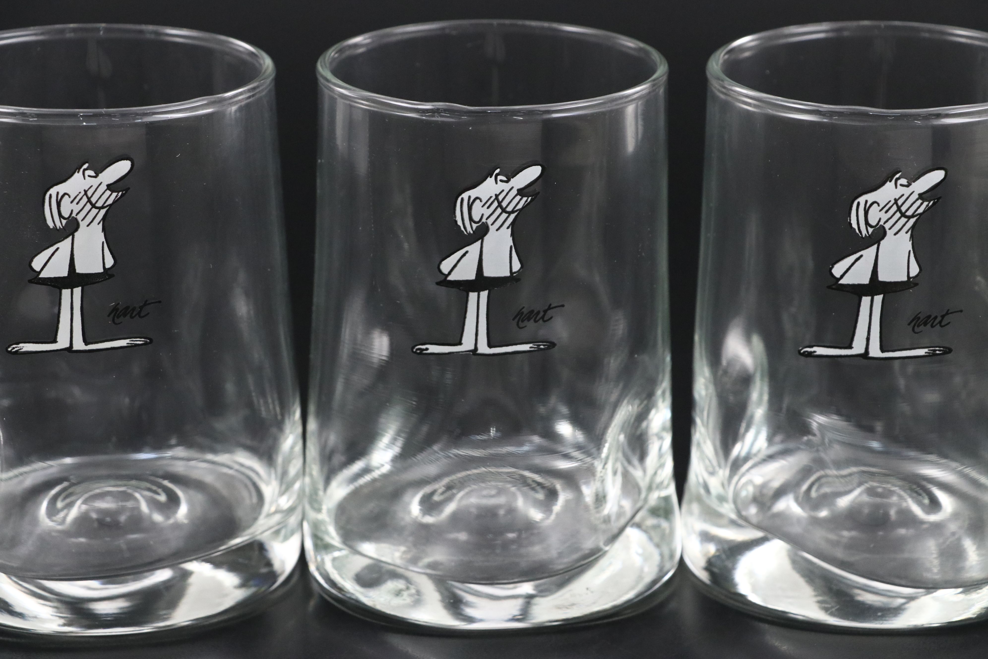 Johnny Hart "B.C. Comics" Rocks Glasses and Pitcher