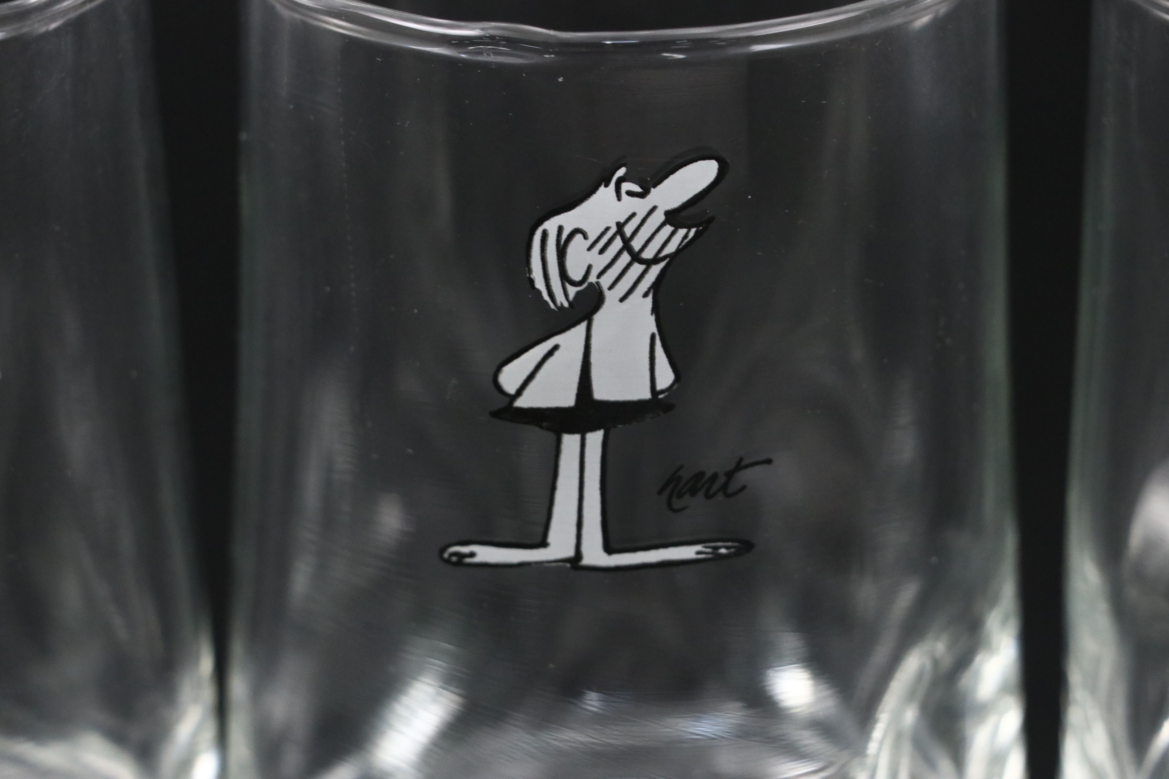 Johnny Hart "B.C. Comics" Rocks Glasses and Pitcher