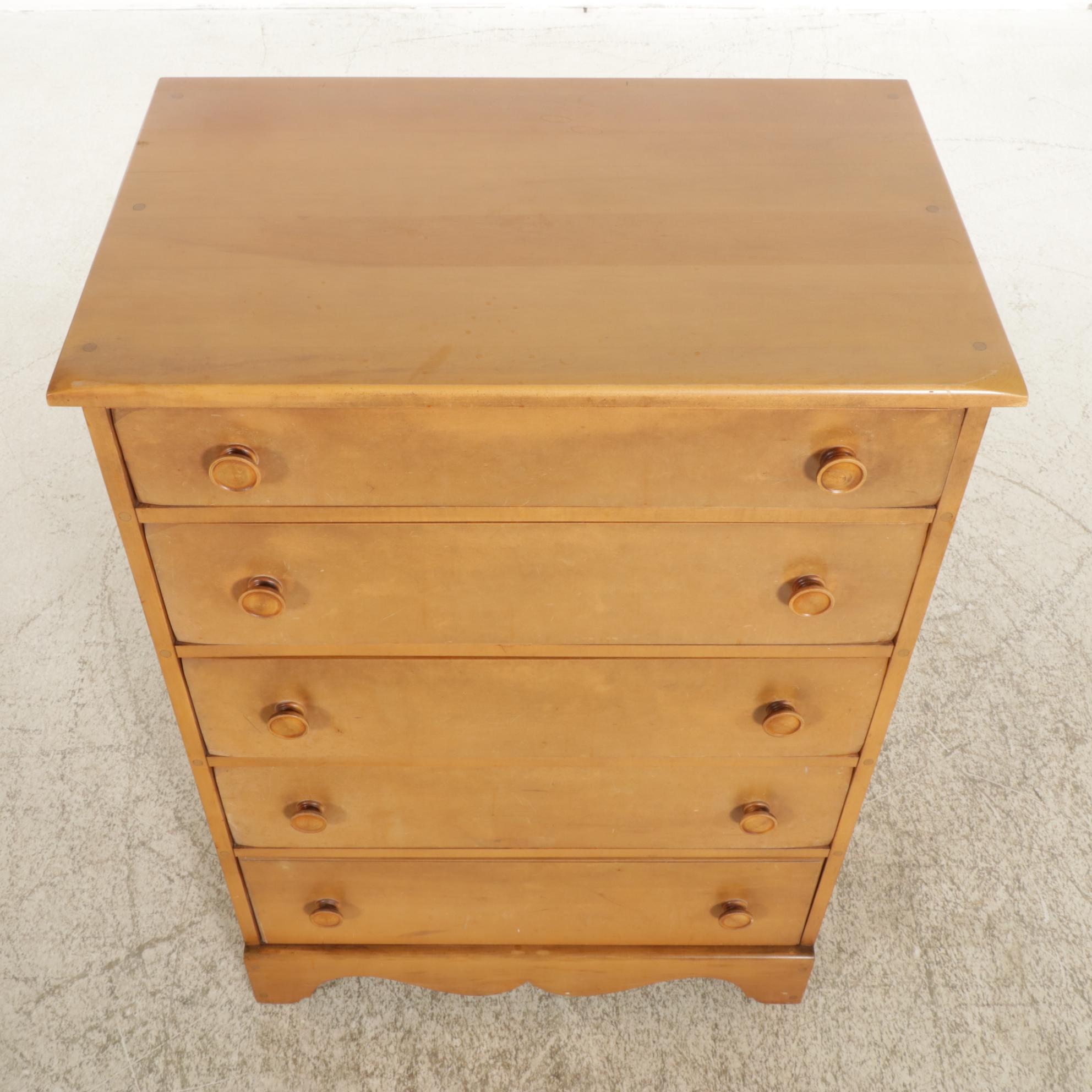 Maple Chest of Drawers, Late 20th Century