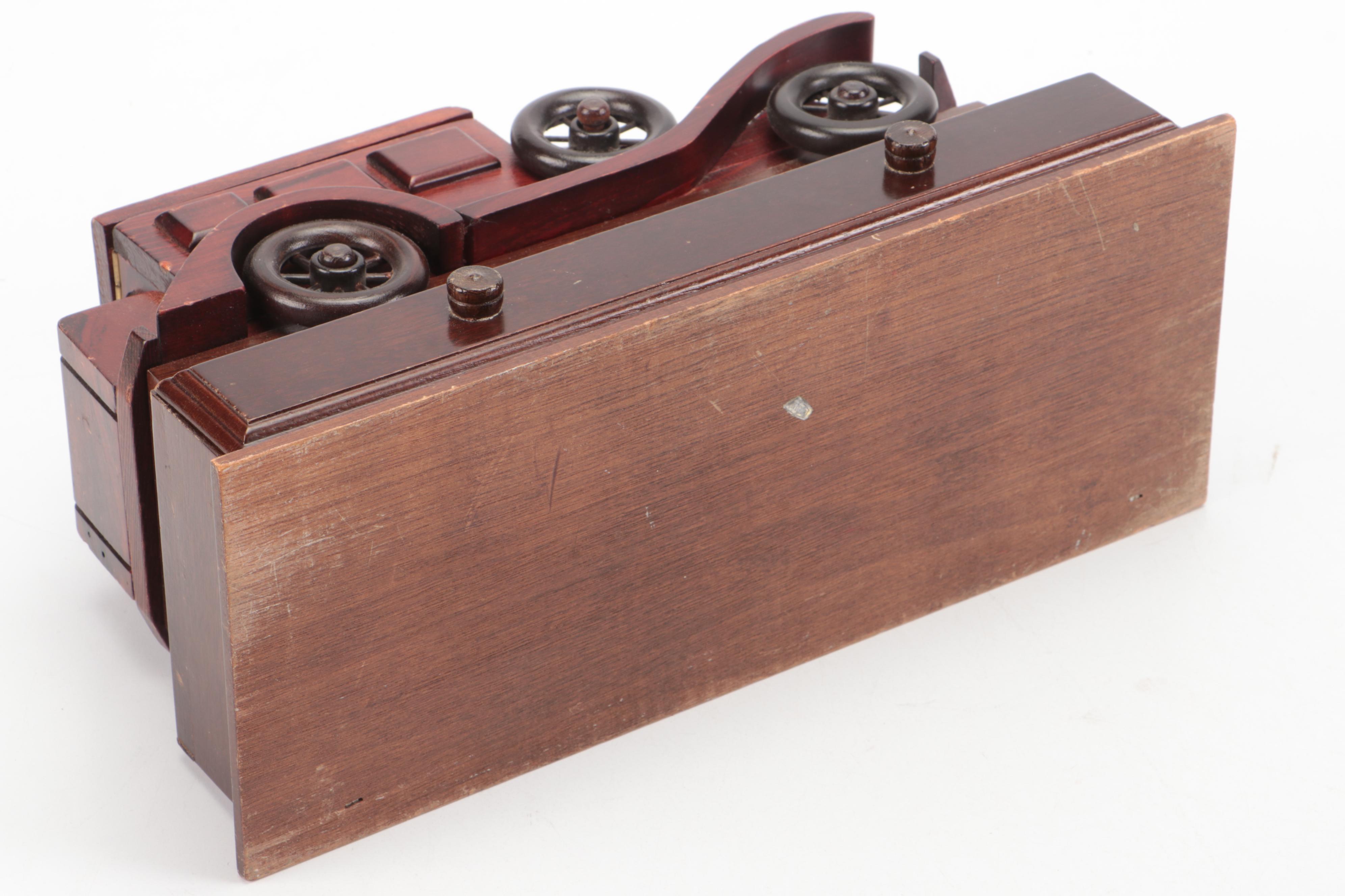 Handcrafted Wooden Sedan Men's Valet Organizer