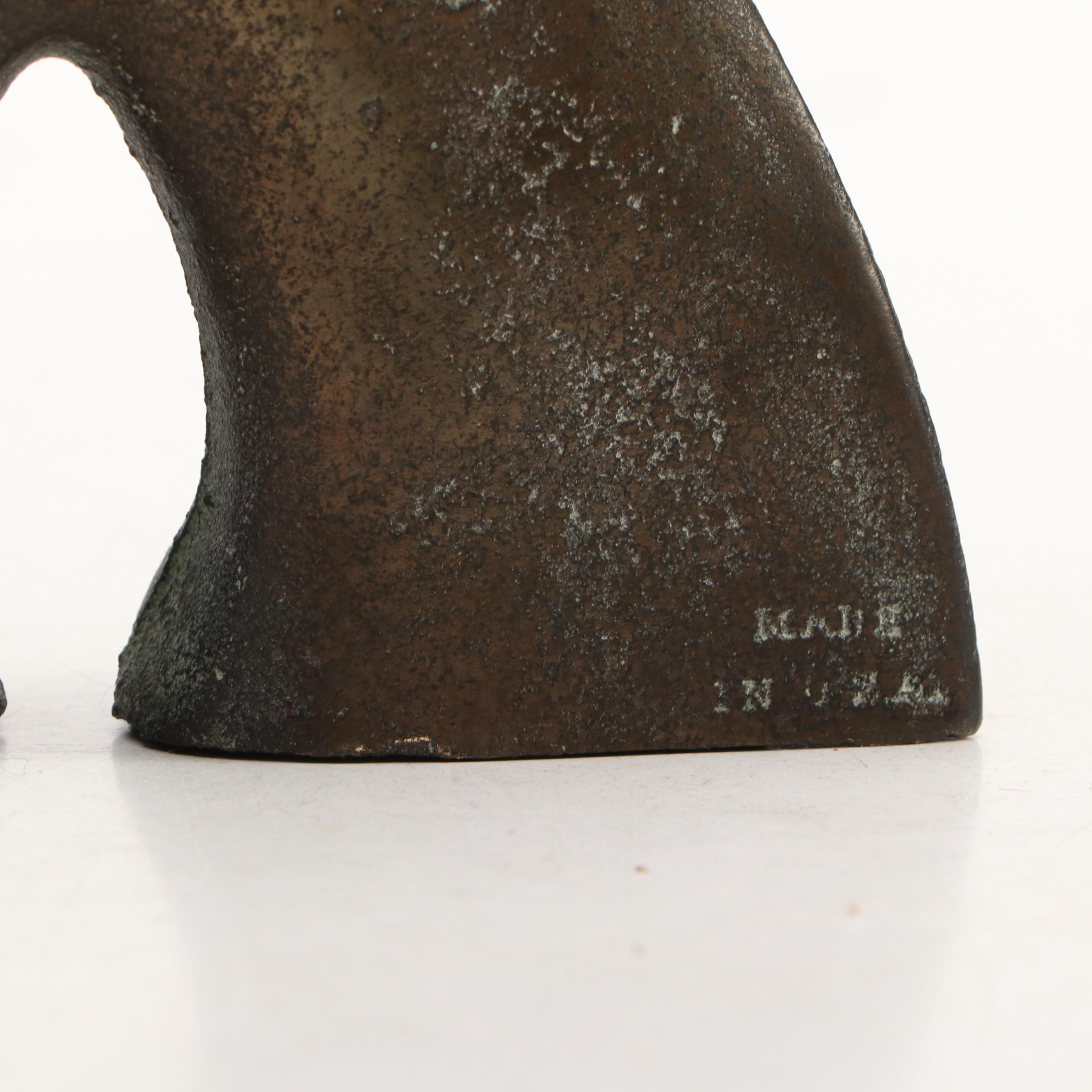 American Cowboy Brass Bookends