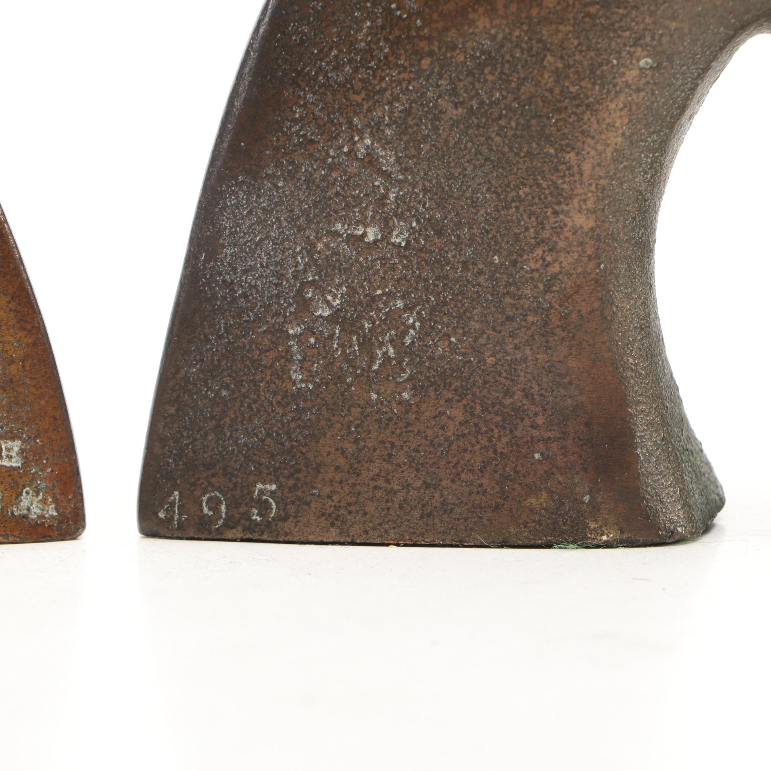 American Cowboy Brass Bookends