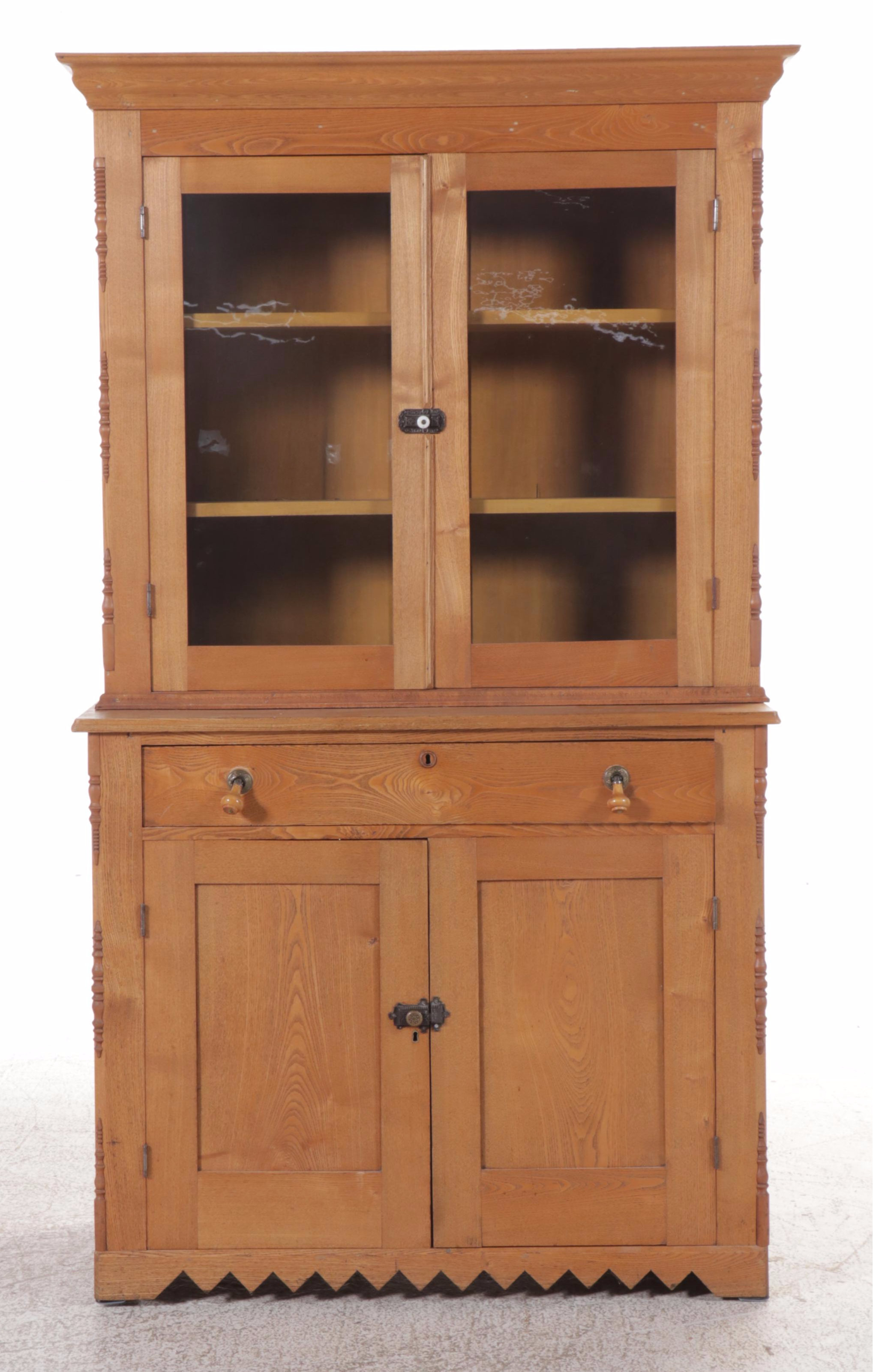 Oak Kitchen Cabinet, Early to Mid-20th Century