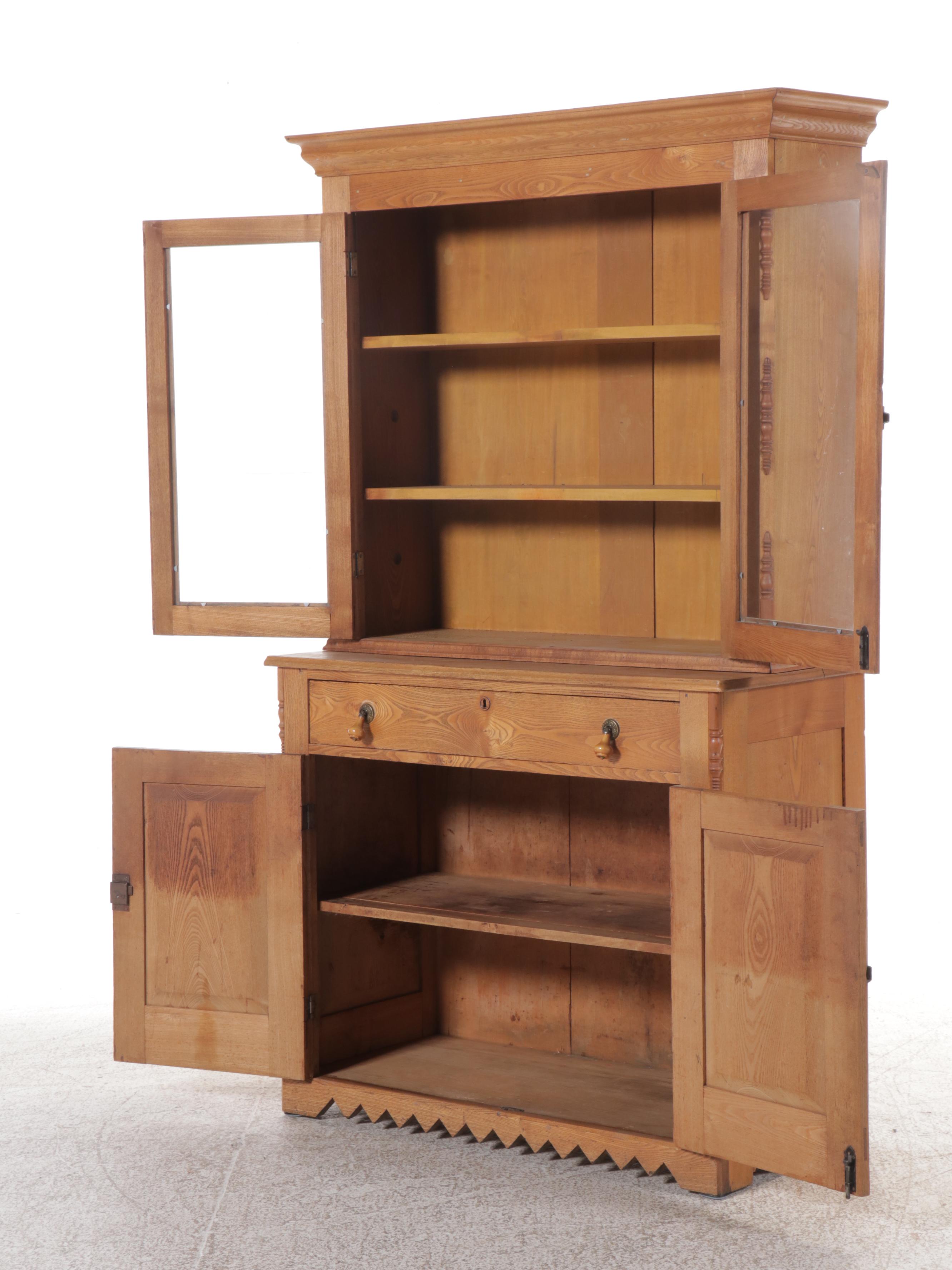 Oak Kitchen Cabinet, Early to Mid-20th Century