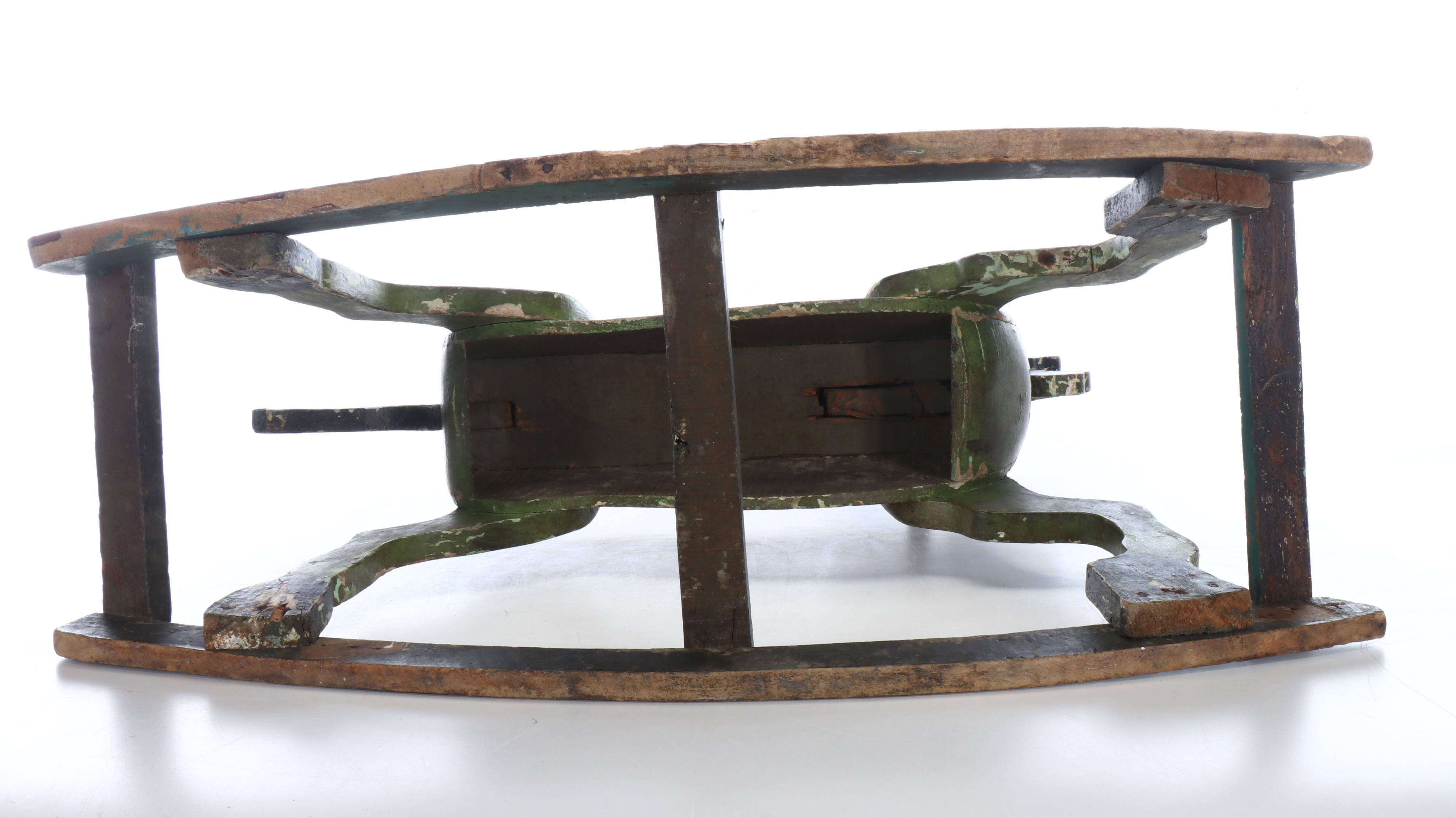 Antique Wooden Rocking Horse