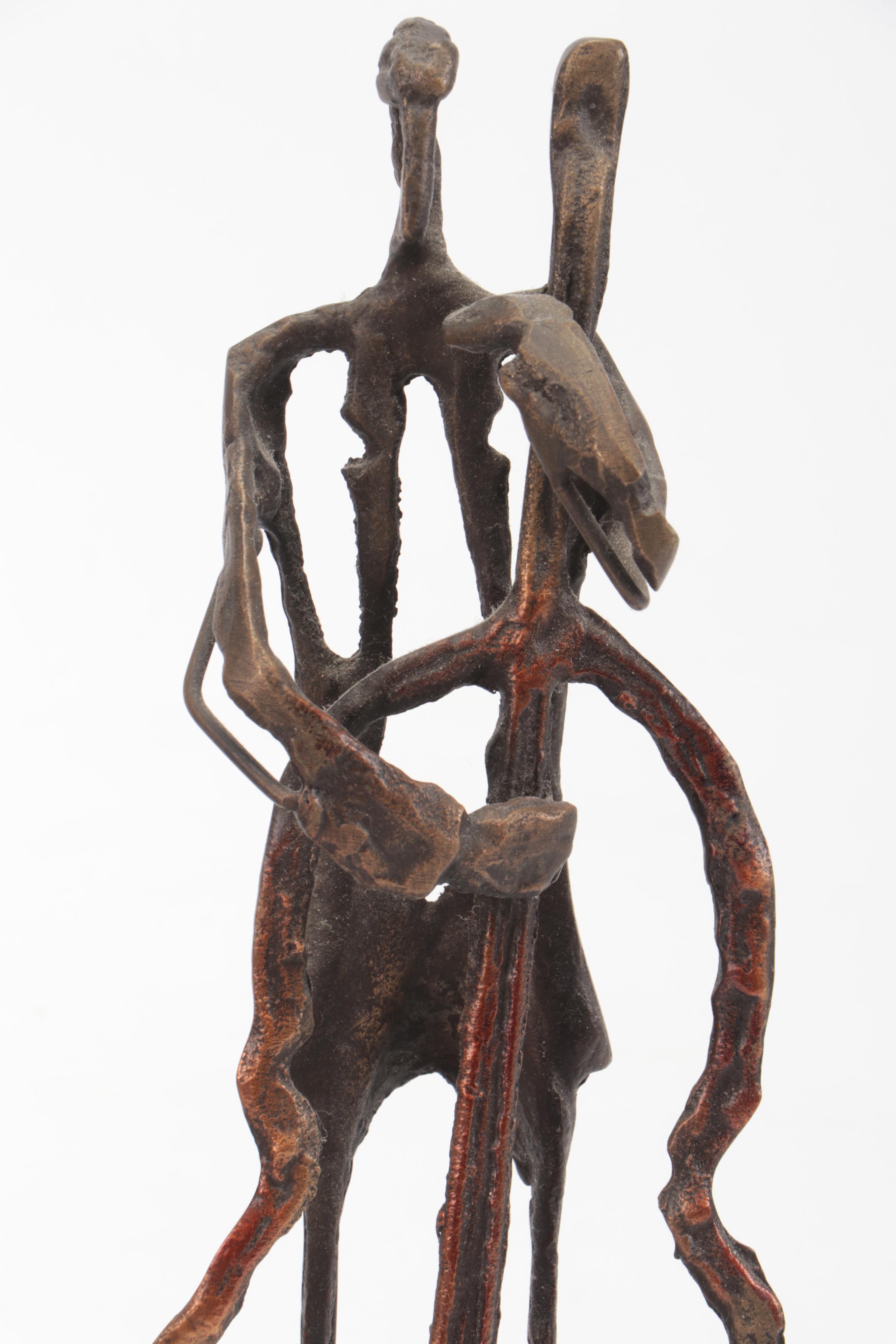 Metal Bass and Drum Player Figures