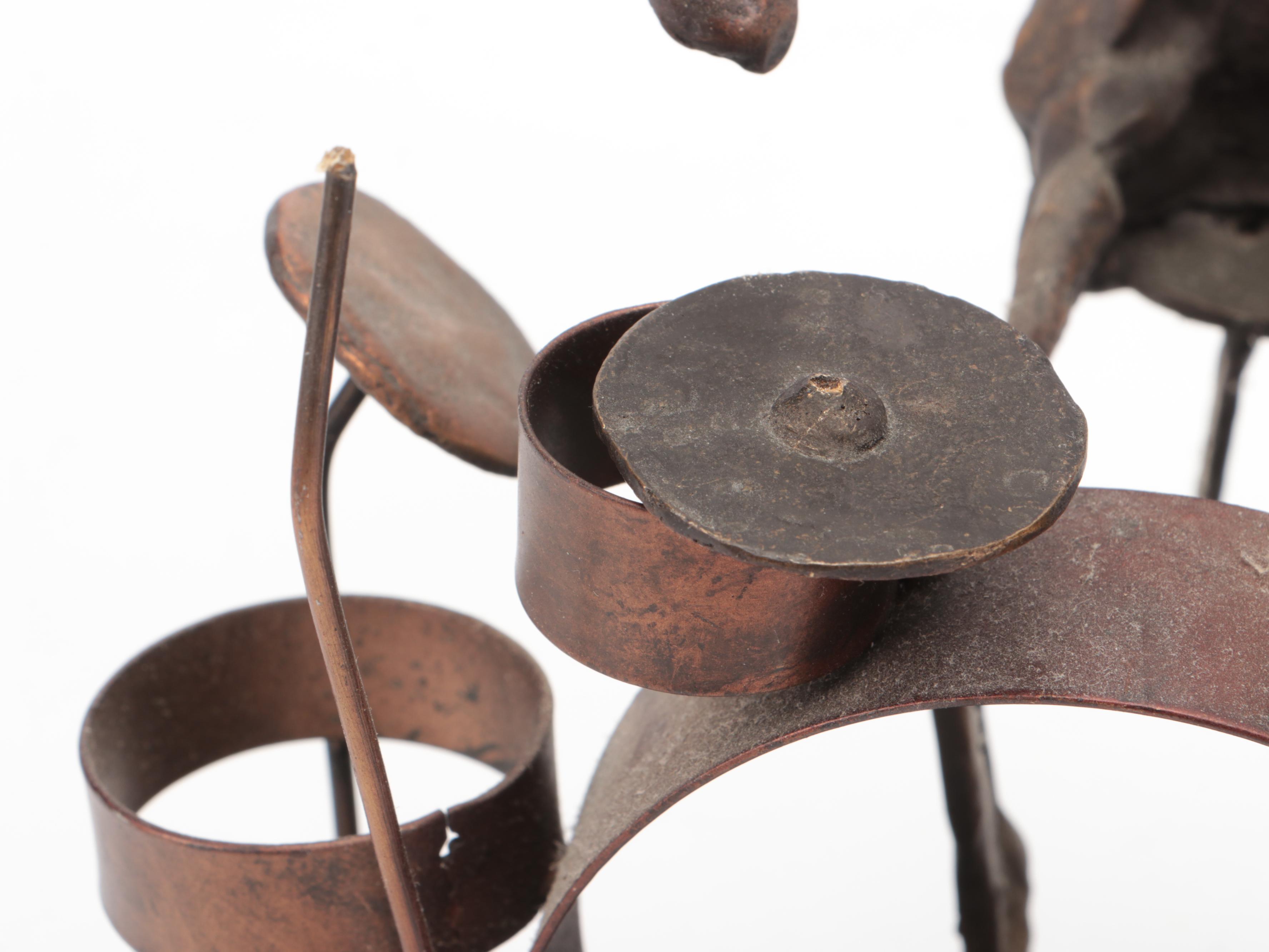 Metal Bass and Drum Player Figures