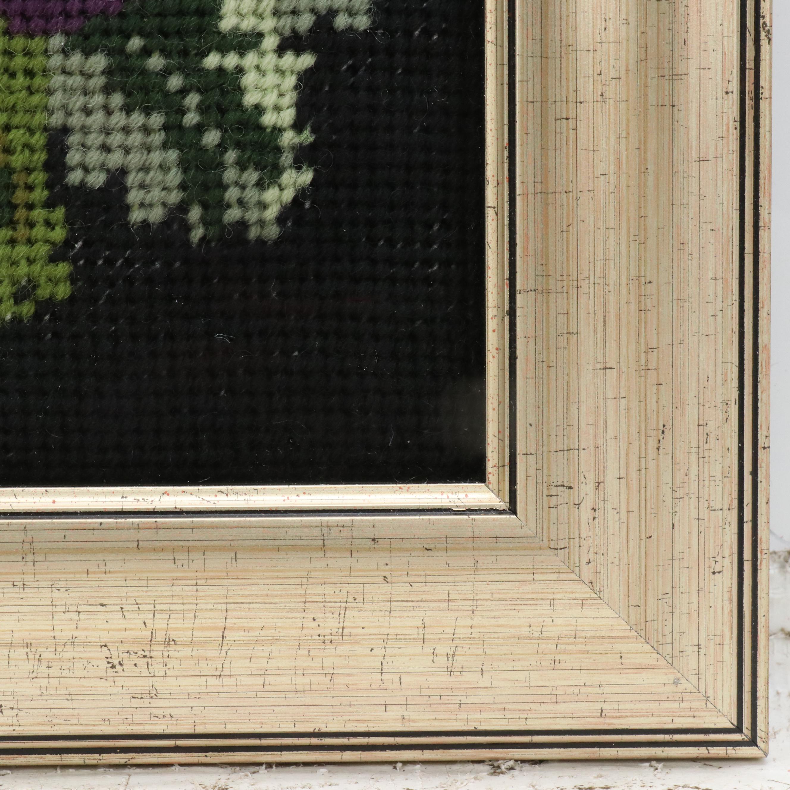 Kathleen Graf Floral "Be Kind" Needlepoint After Elizabeth Bradley