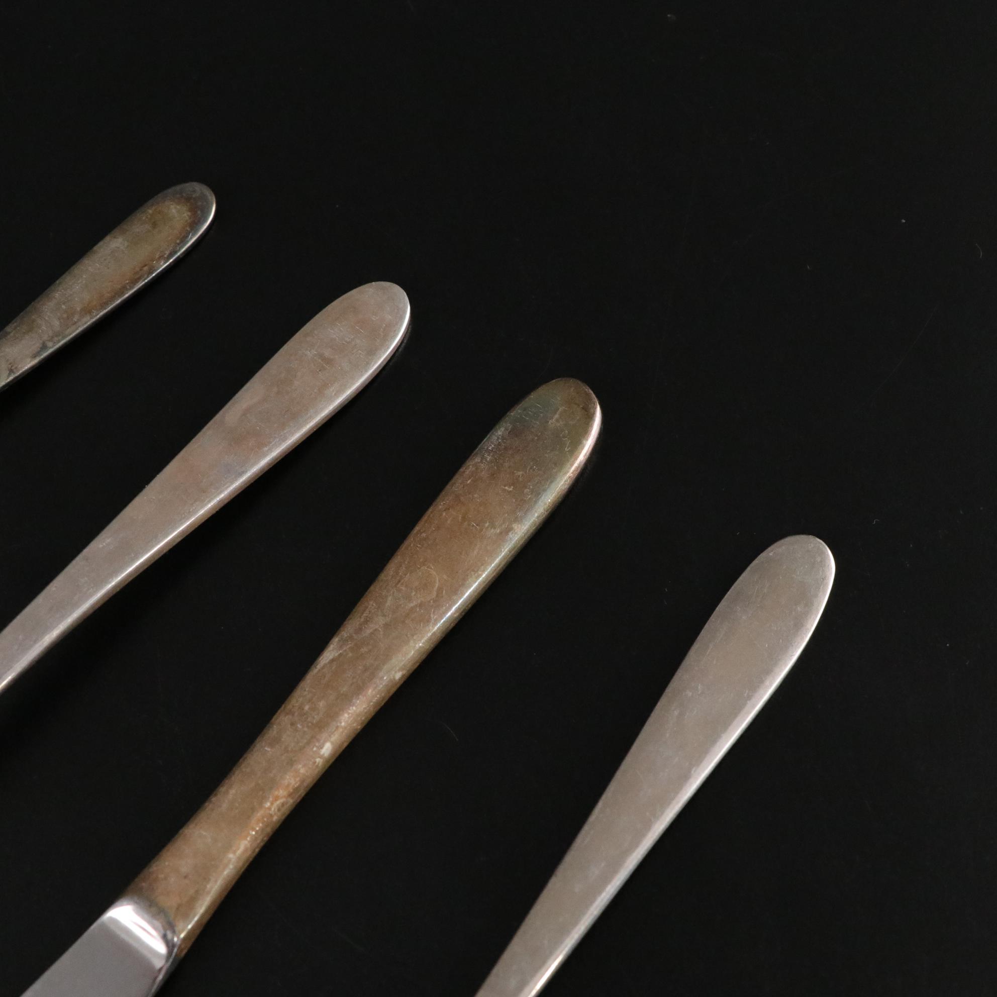 Beard Mid Century Modern Flatware with Swissair Items