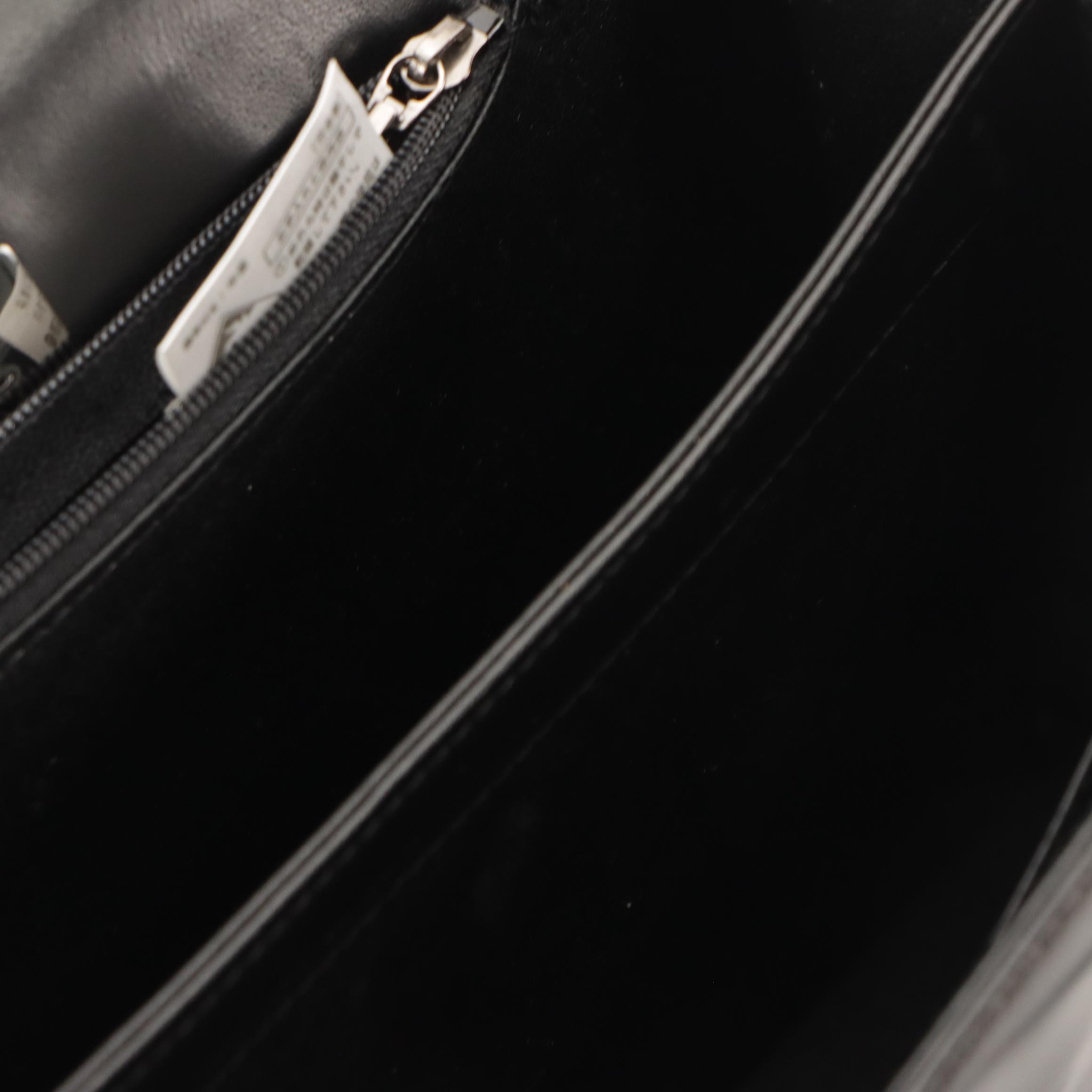 Givenchy Double Strap Handbag in Black Leather