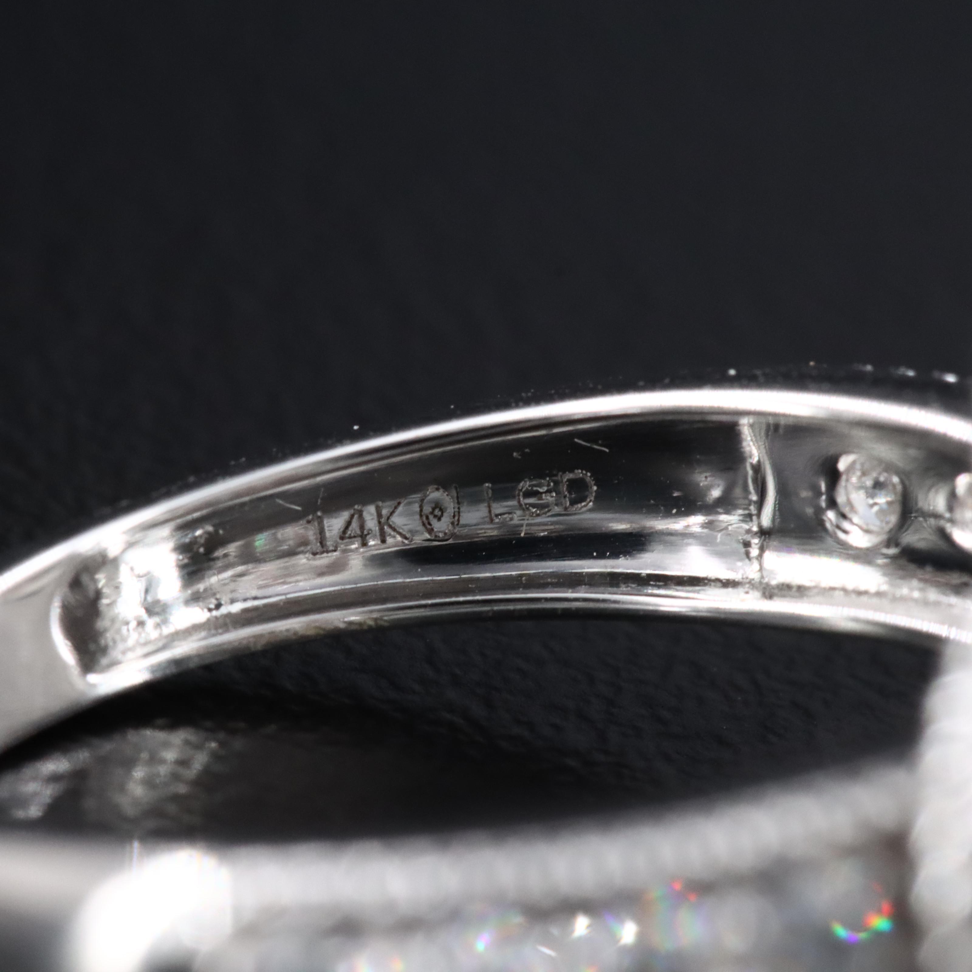 14K 1.21 CTW Lab Grown Diamond Quatrefoil Ring