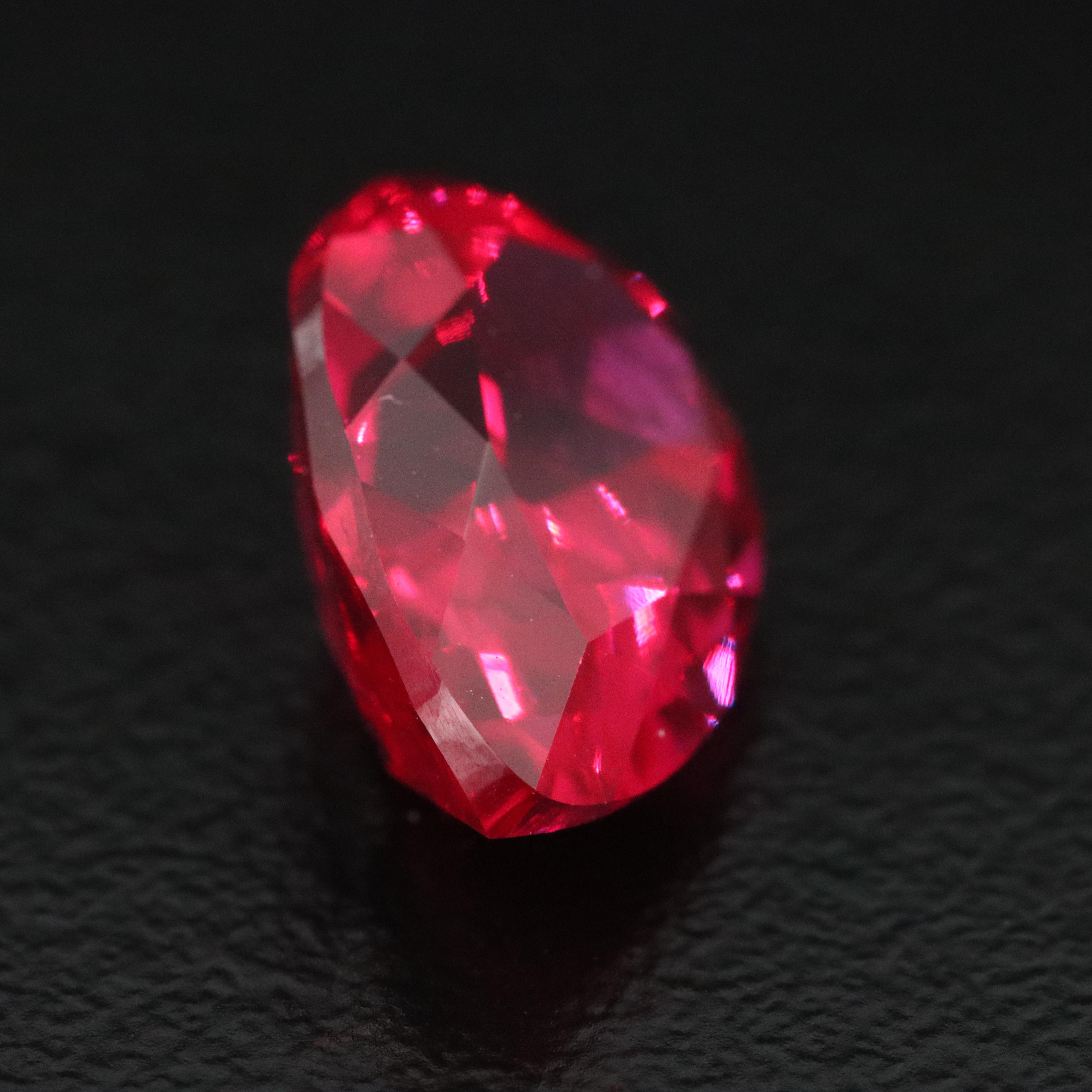 Loose 6.03 CT Lab Grown Ruby
