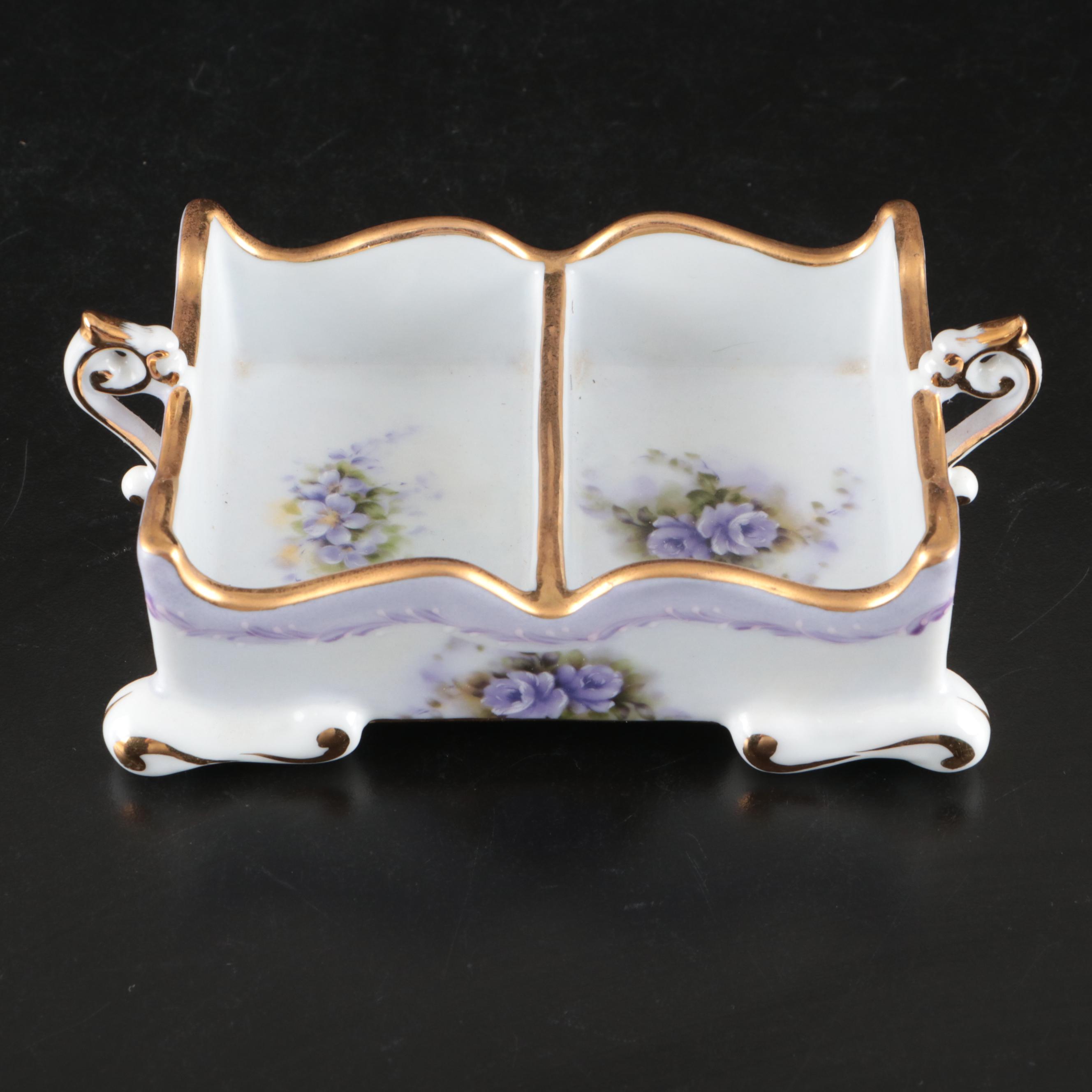 Porcelain Treasures Lavender Hydrangea Tea Set, Pitcher, Tray, and More