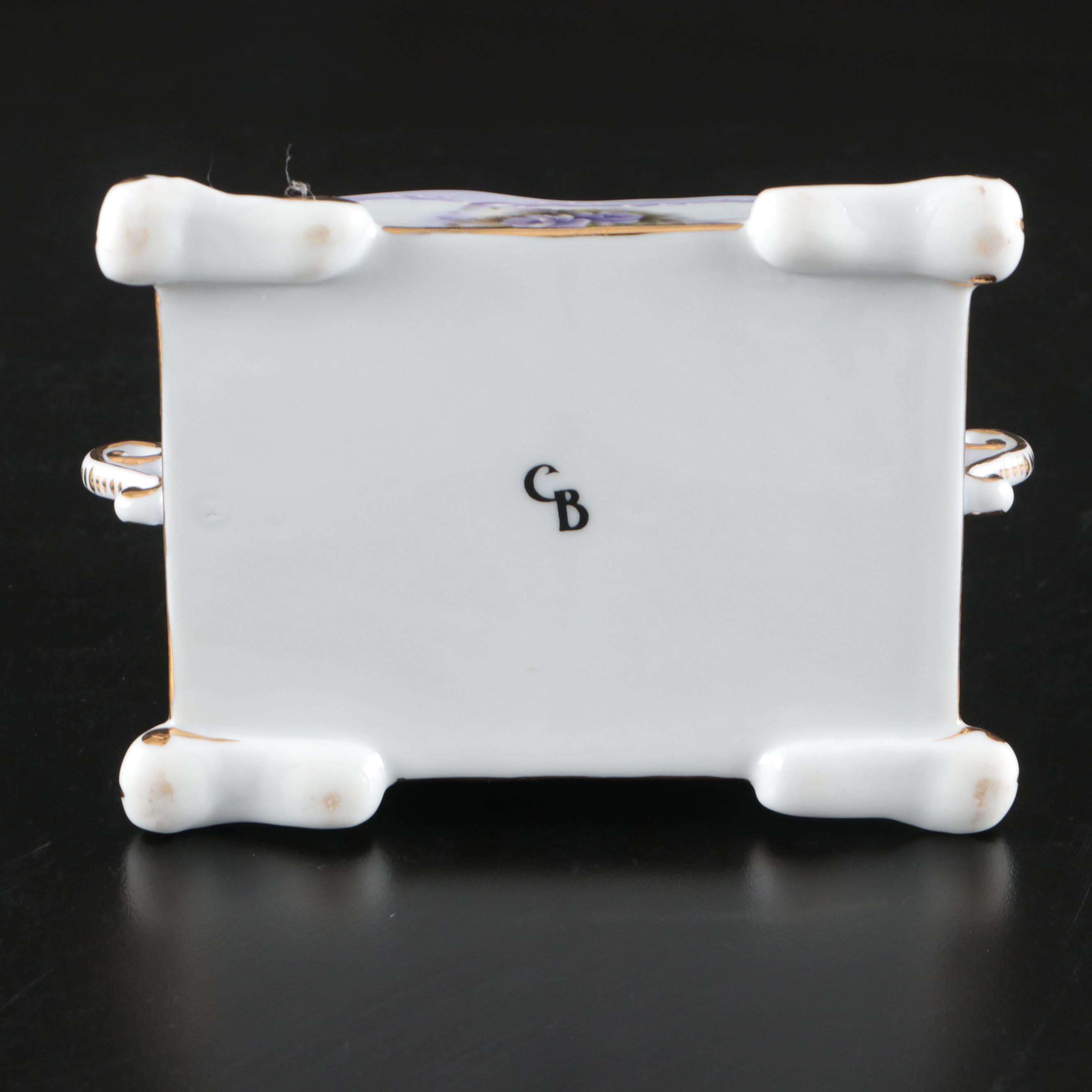 Porcelain Treasures Lavender Hydrangea Tea Set, Pitcher, Tray, and More