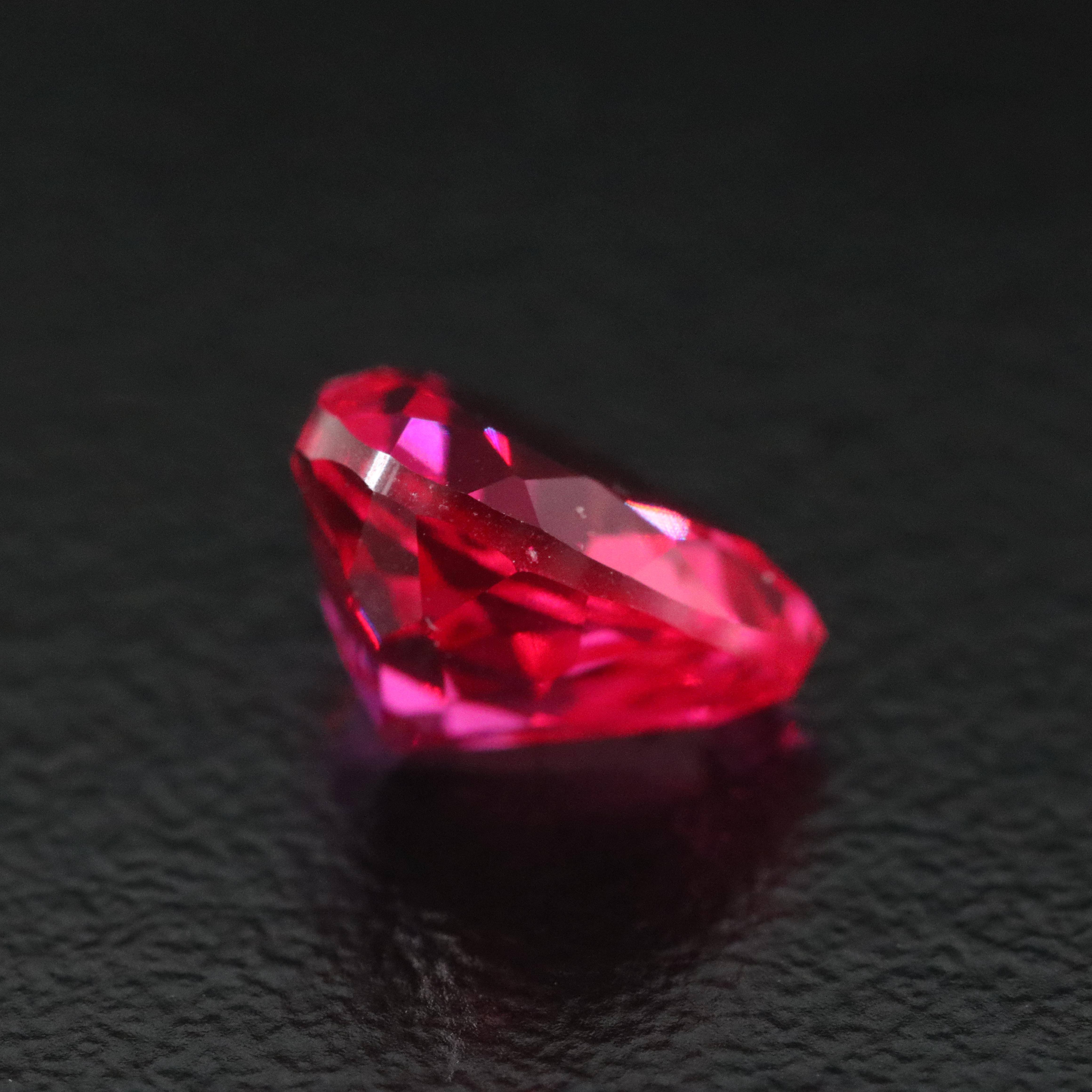 Loose 3.44 CT Lab Grow Ruby