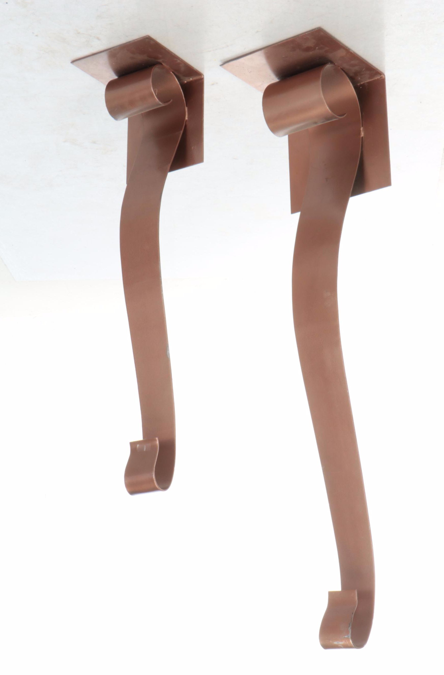 Contemporary Scrolled Metal Corbel Shelves