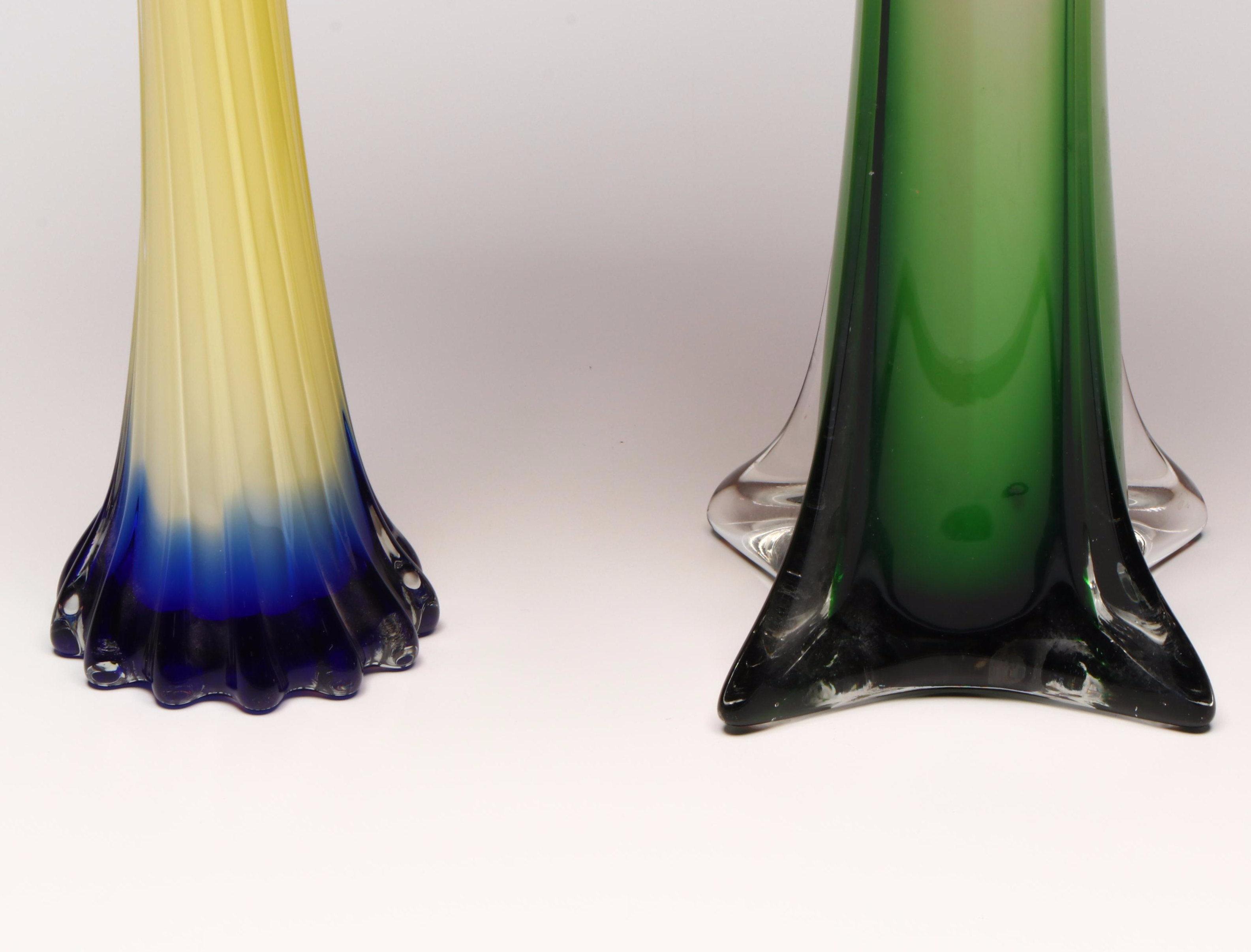 Murano Jack in the Pulpit Glass Vase with Other Calla Lily Vase