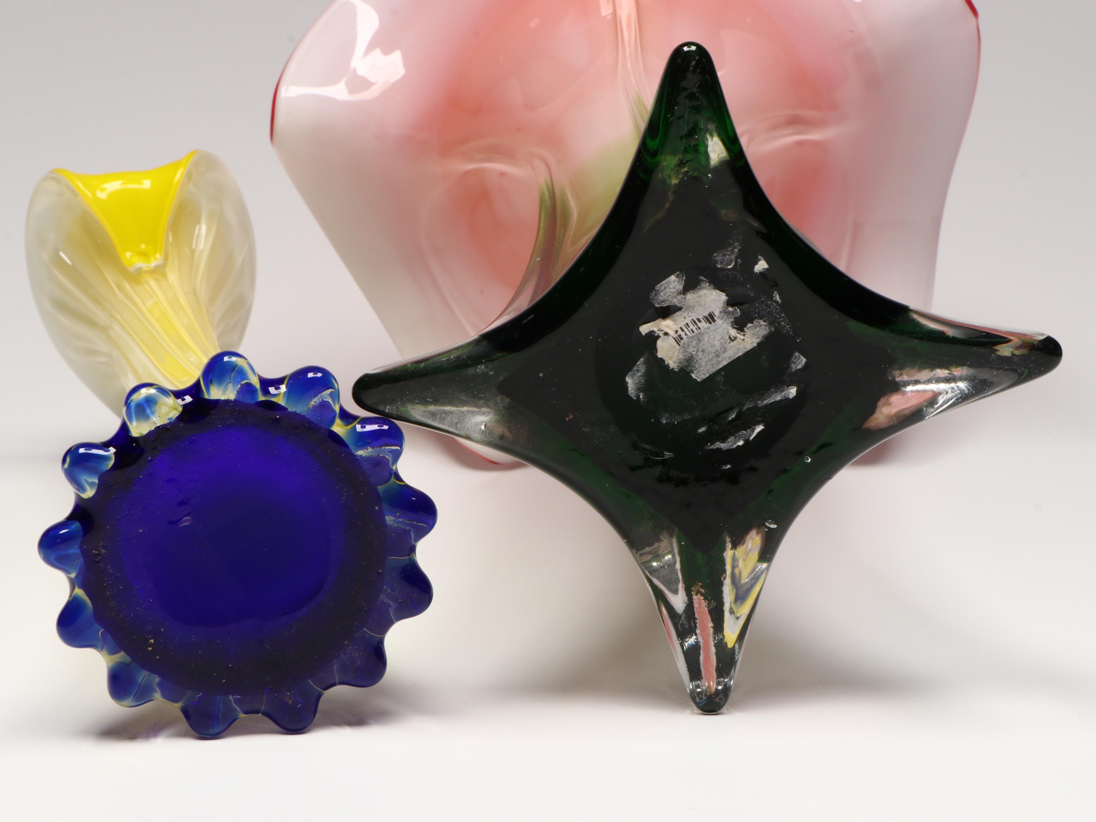 Murano Jack in the Pulpit Glass Vase with Other Calla Lily Vase