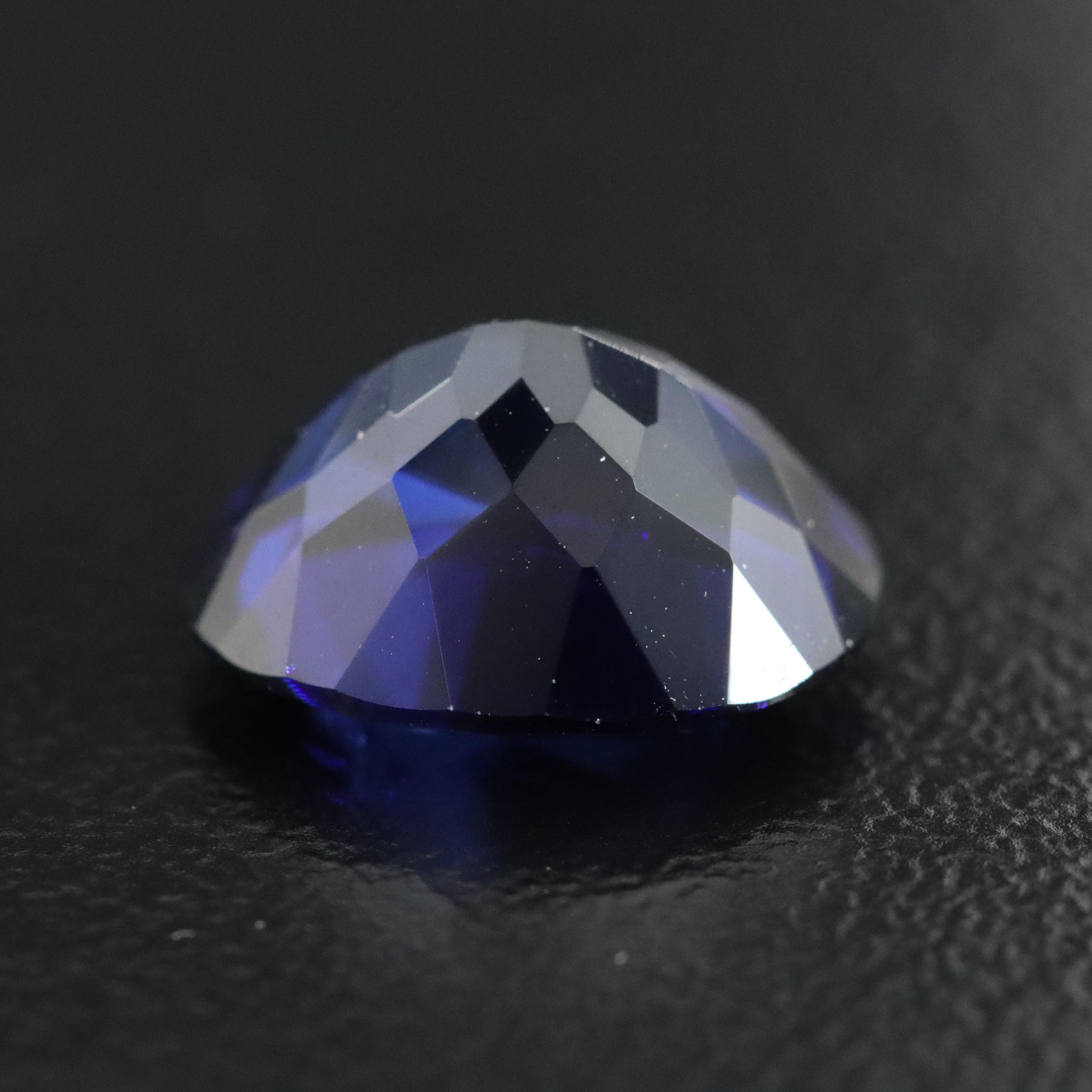 Loose 4.94 CT Lab Grown Sapphire