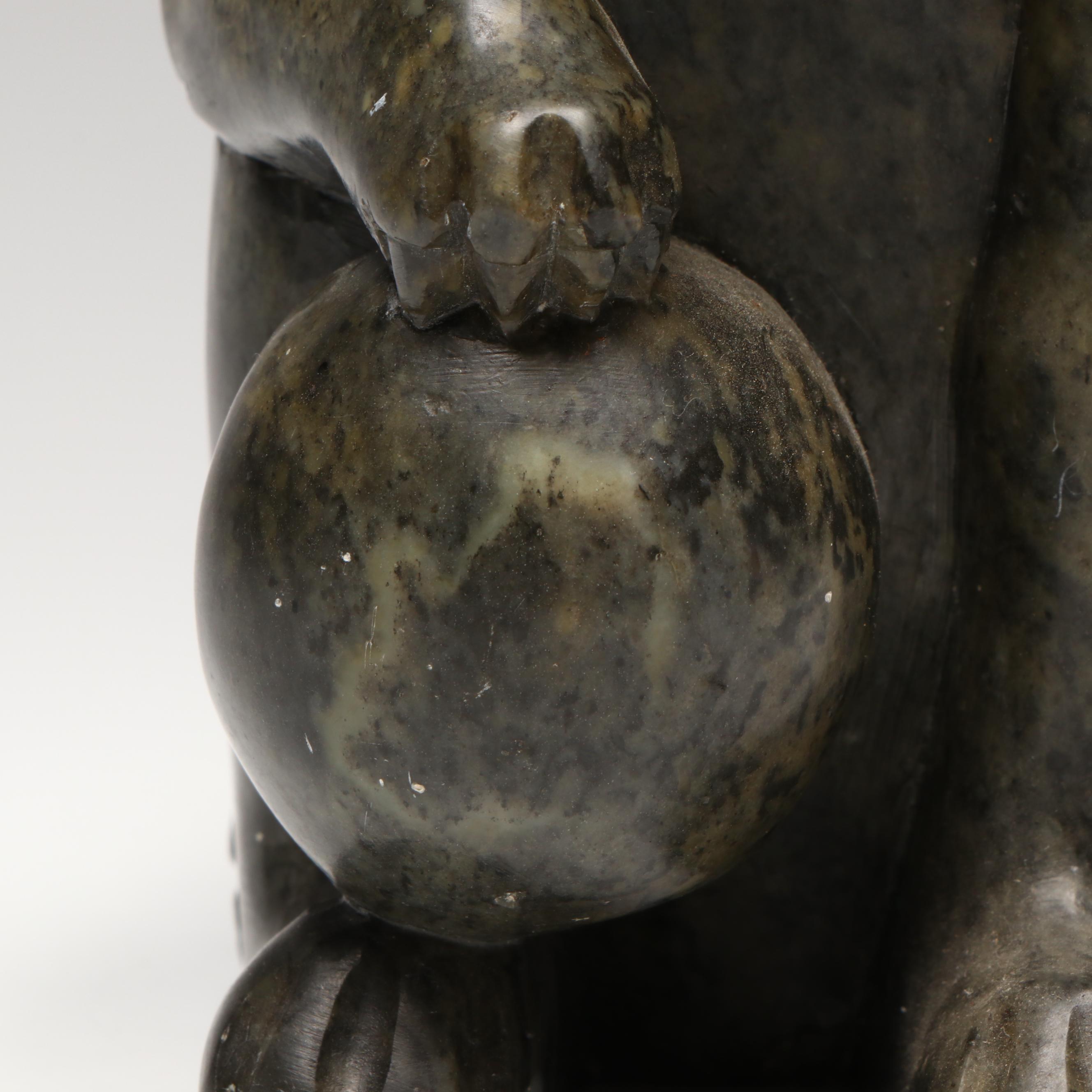 Chinese Carved Soapstone "Shishī" Guardian Lion