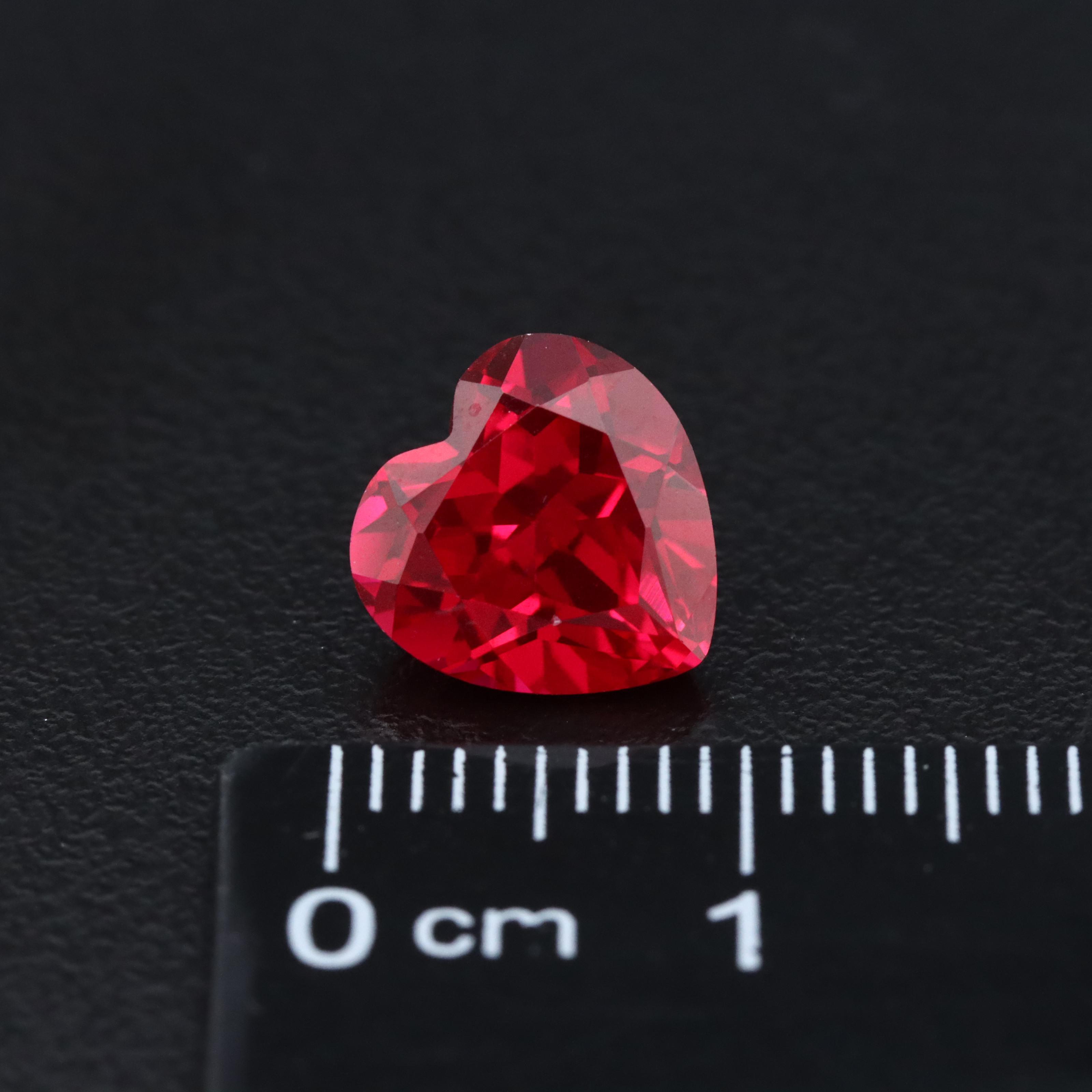 Loose 3.68 CT Lab Grown Ruby