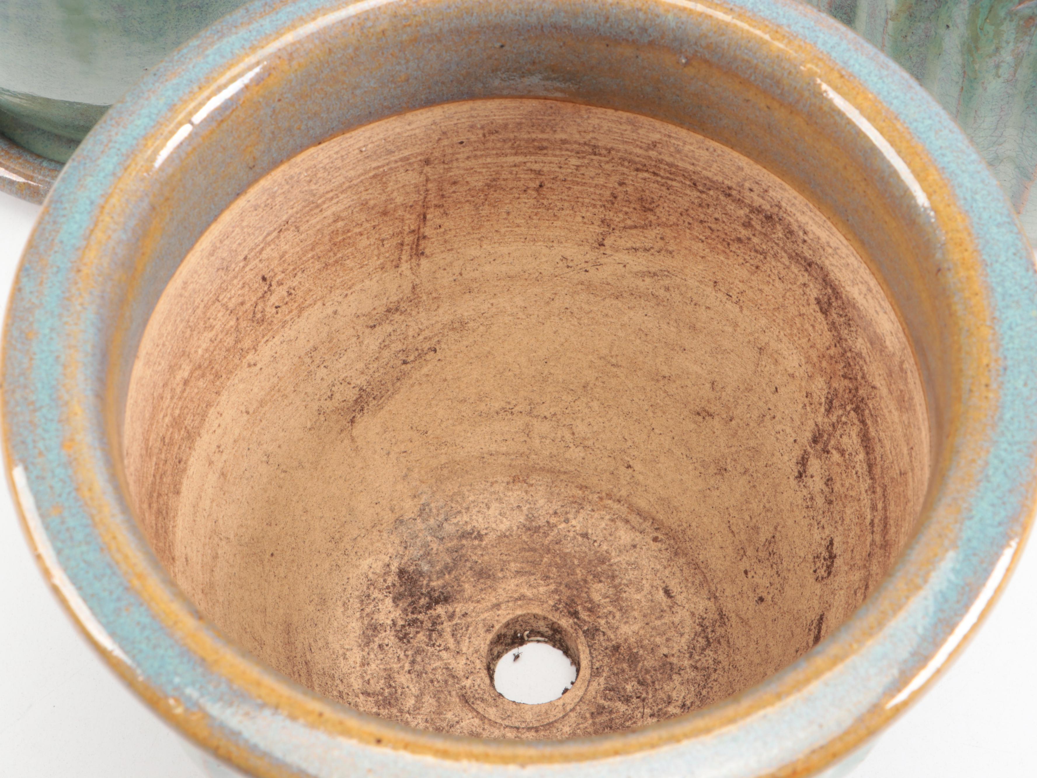 Drip Glazed and Other Ceramic Planters