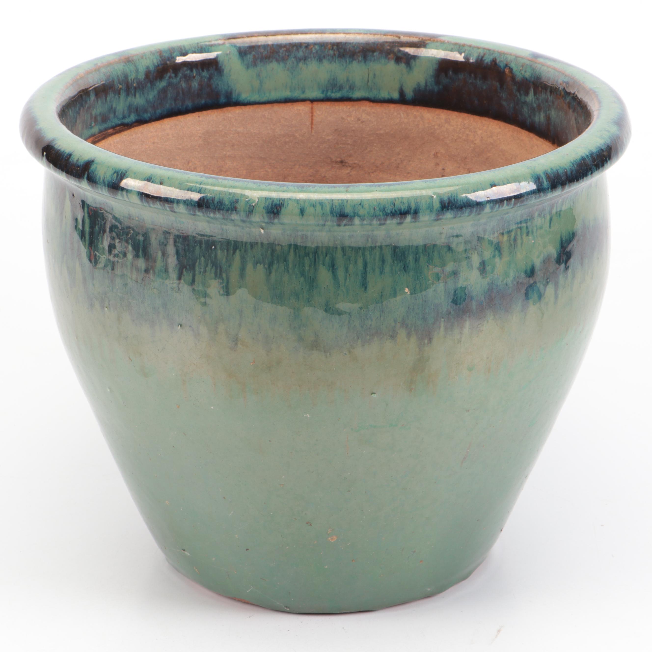 Drip Glazed and Other Ceramic Planters