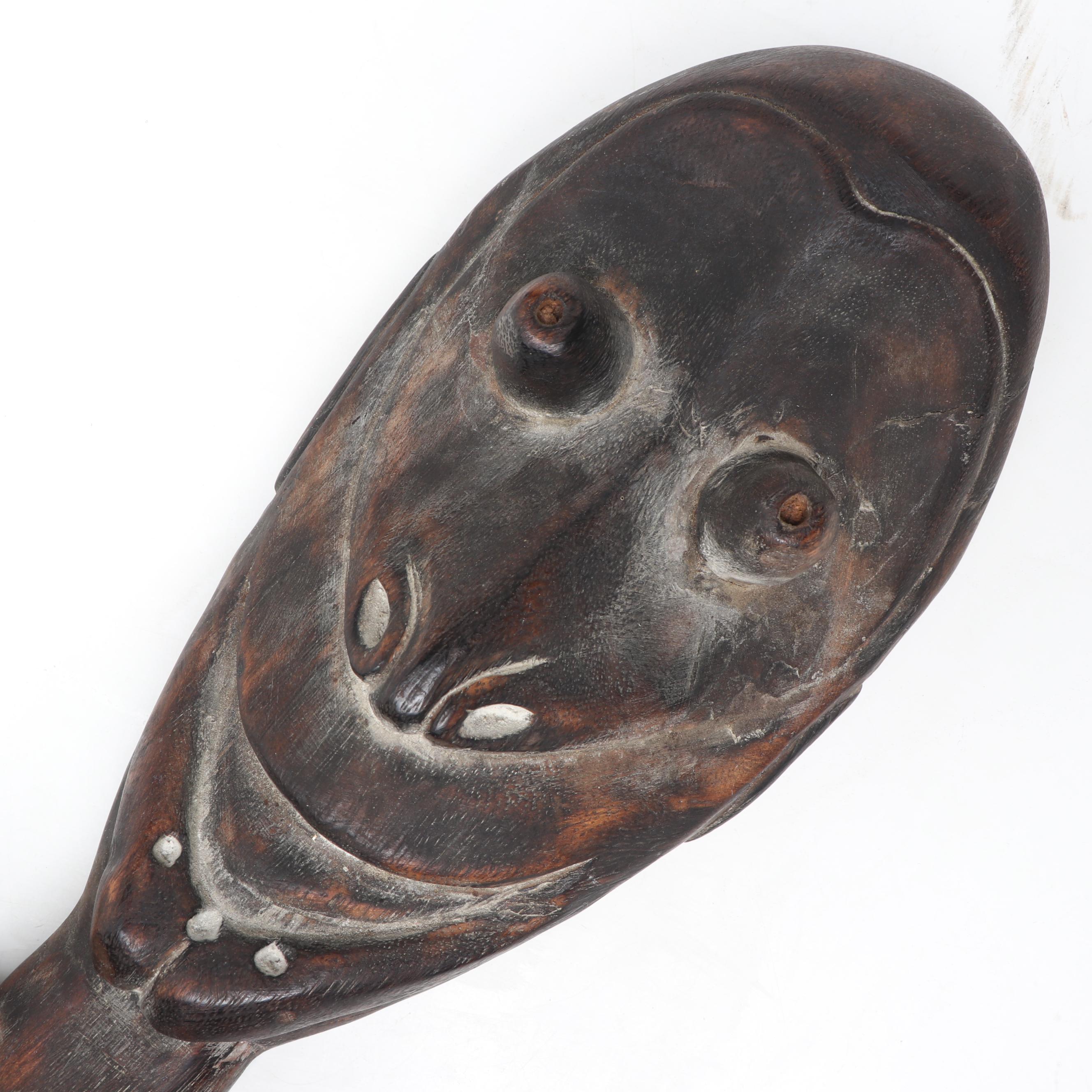PNG Sepik River Iatmul Female Figure Food Suspension Hook
