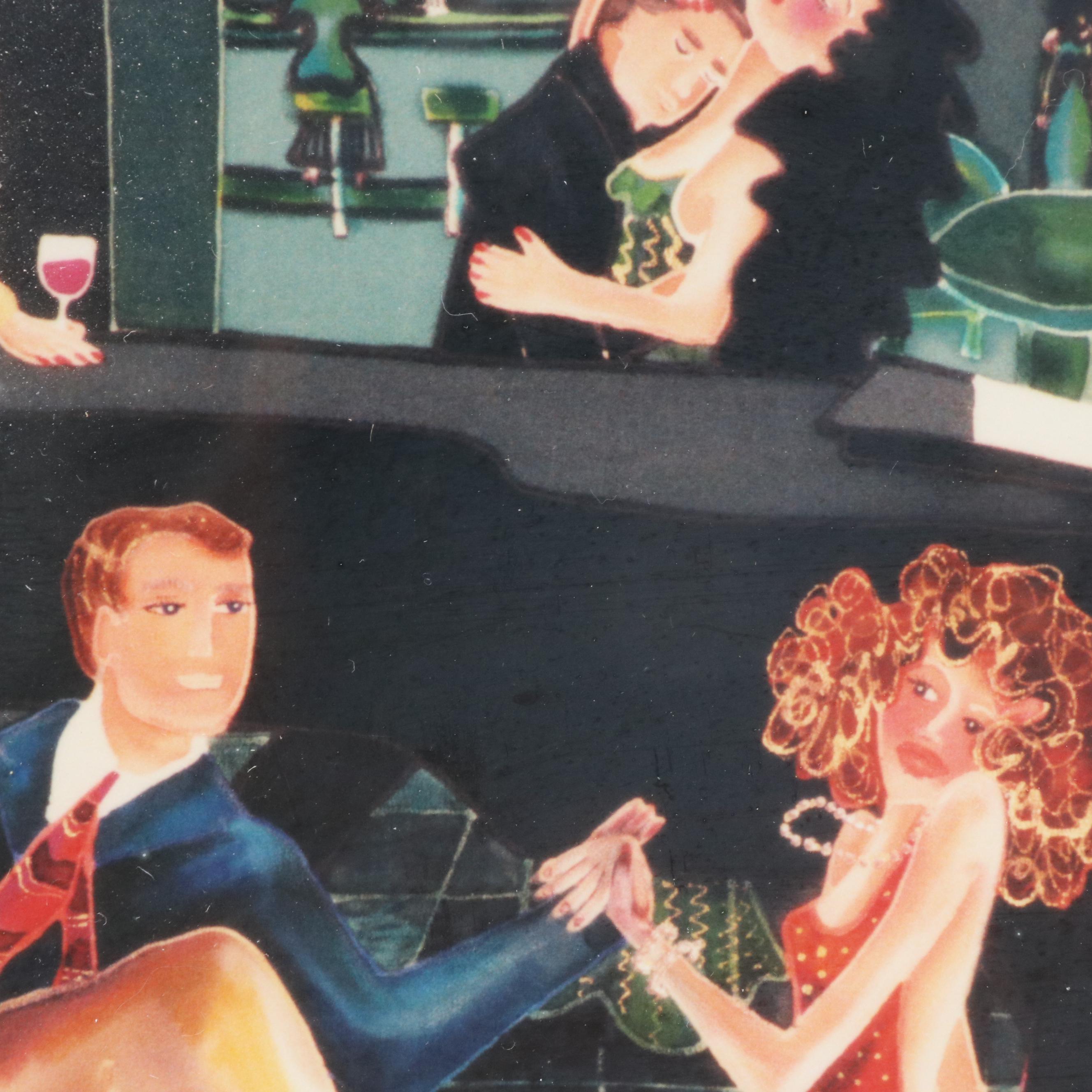 Jeanne Nash Giclée Triptych of Dancing Couples