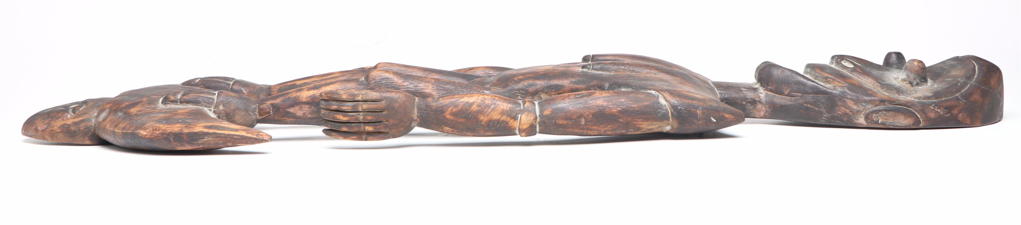 PNG Sepik River Iatmul Female Figure Food Suspension Hook