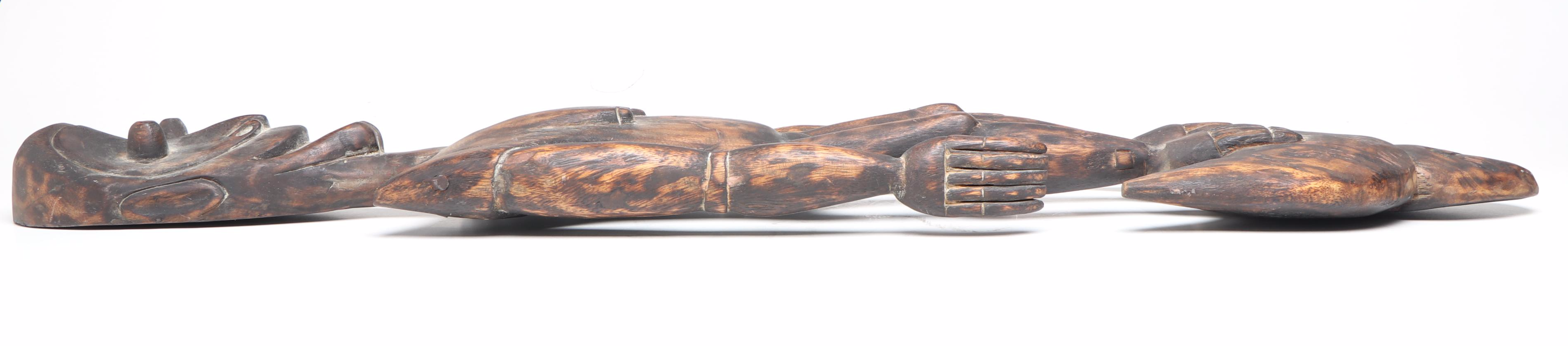 PNG Sepik River Iatmul Female Figure Food Suspension Hook