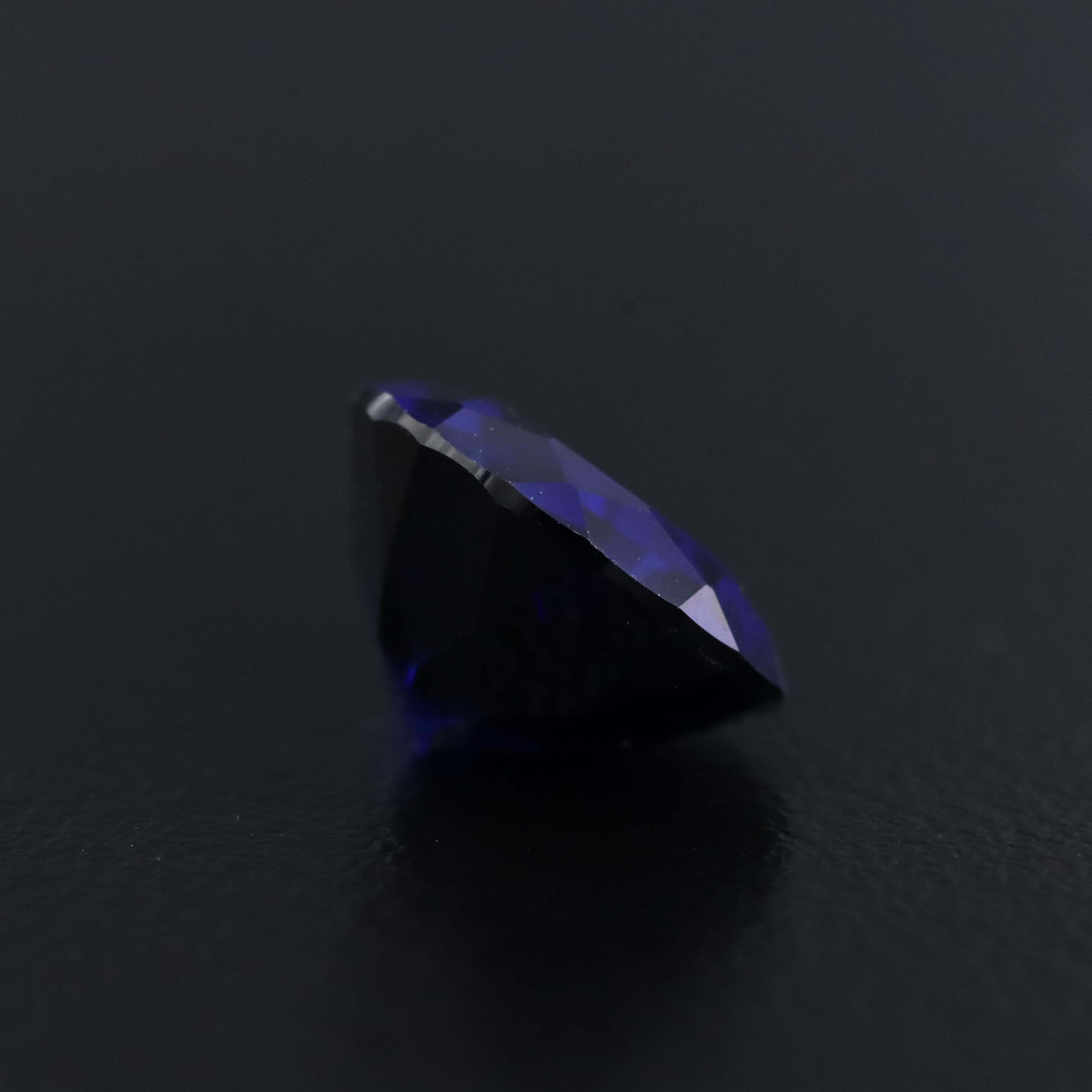 Loose 7.07 CT Lab Grown Sapphire