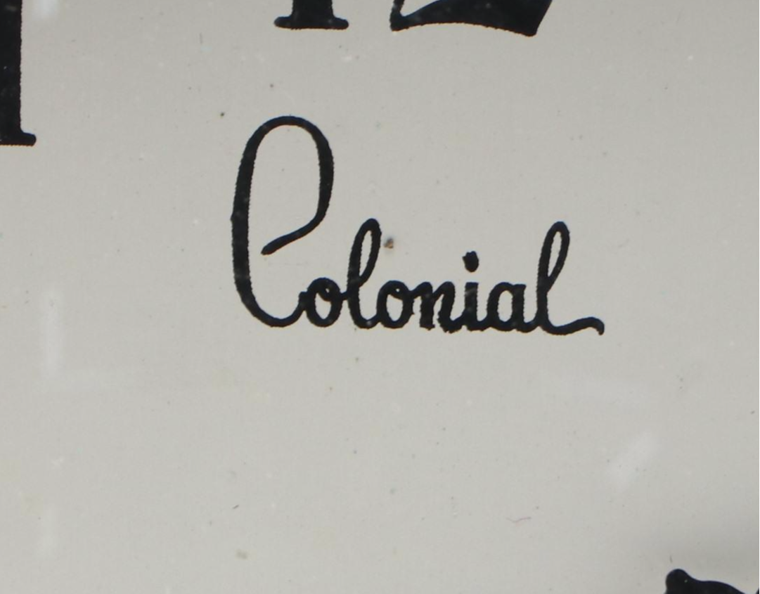 Colonial Carved Wheat Wood Mantel Cock