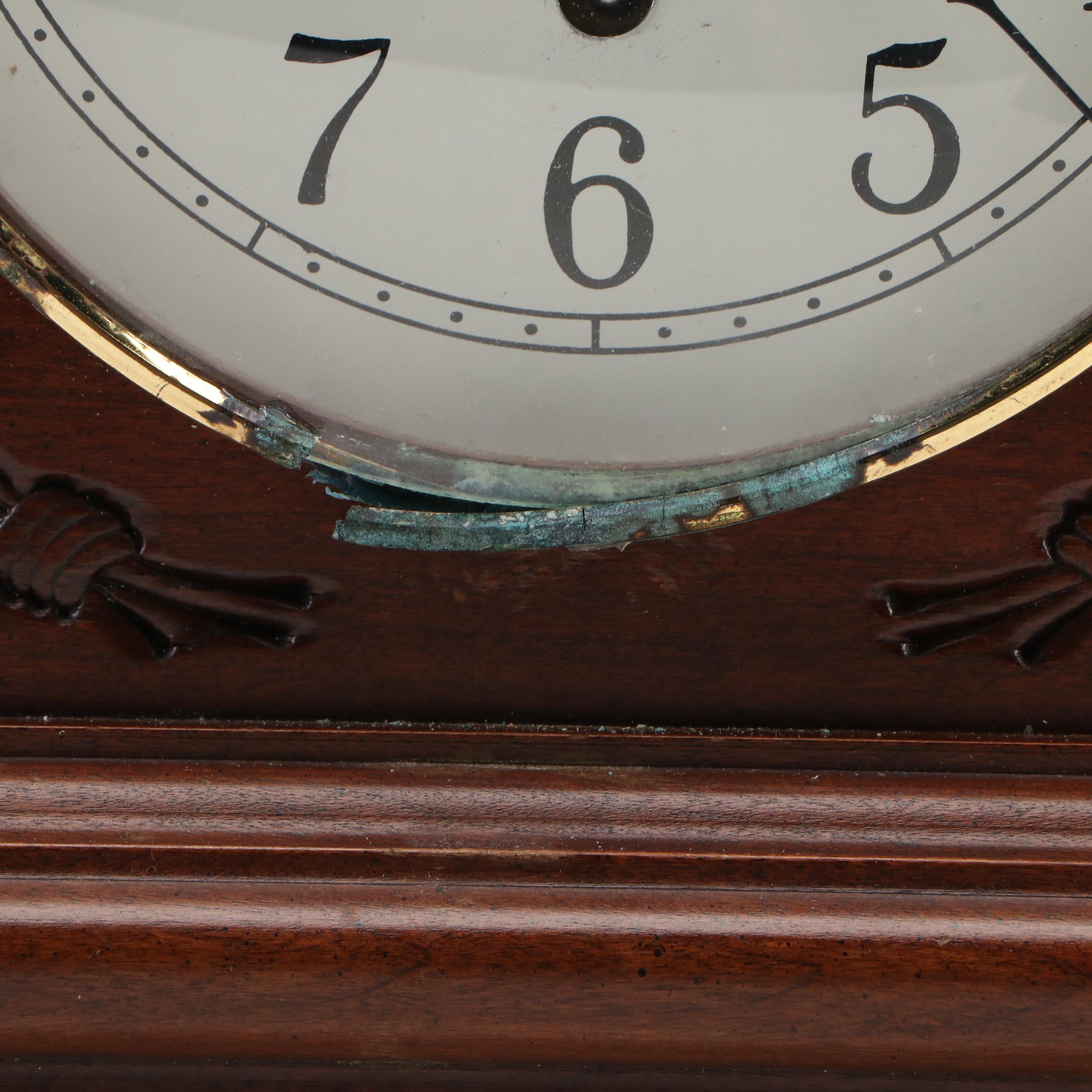 Colonial Carved Wheat Wood Mantel Cock