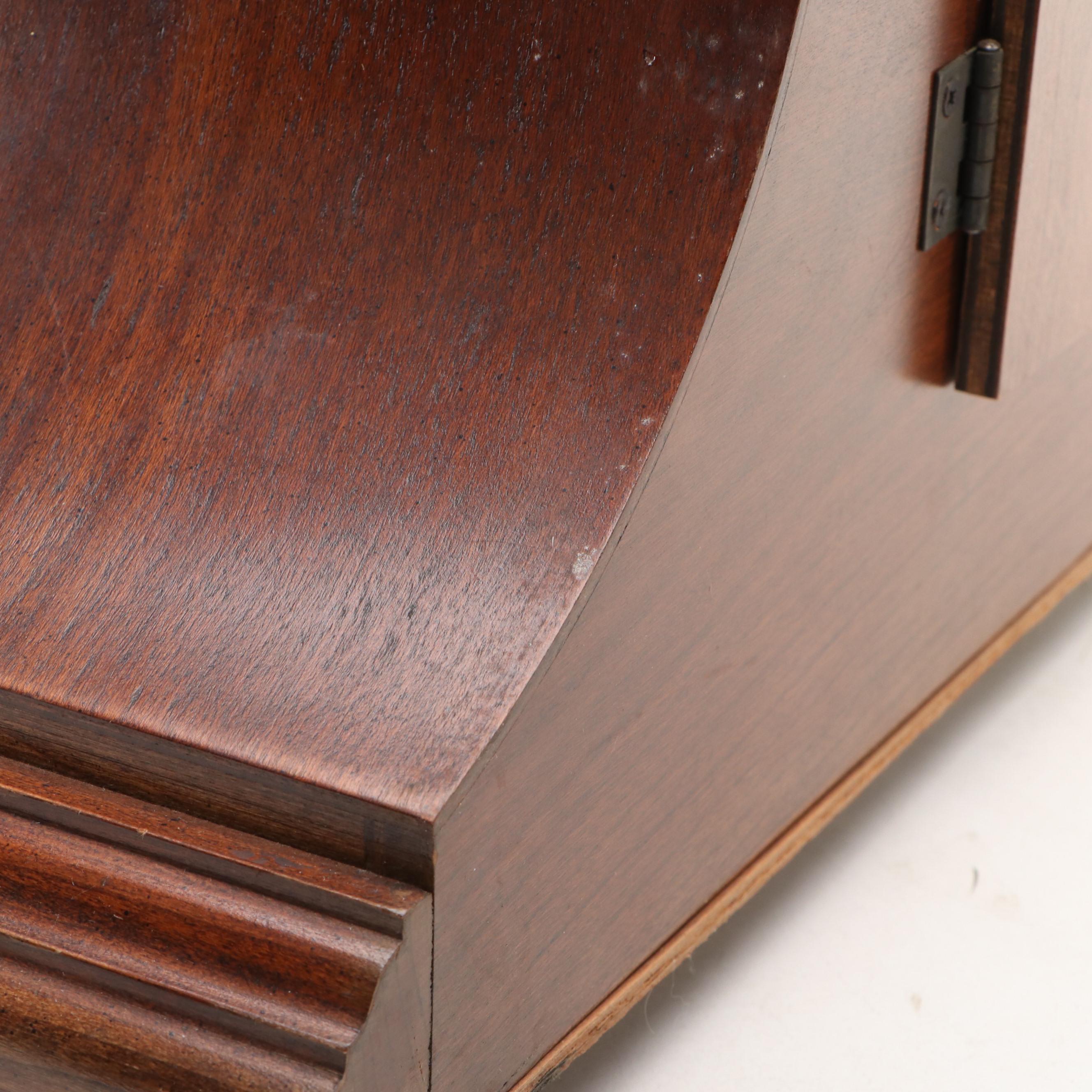 Colonial Carved Wheat Wood Mantel Cock