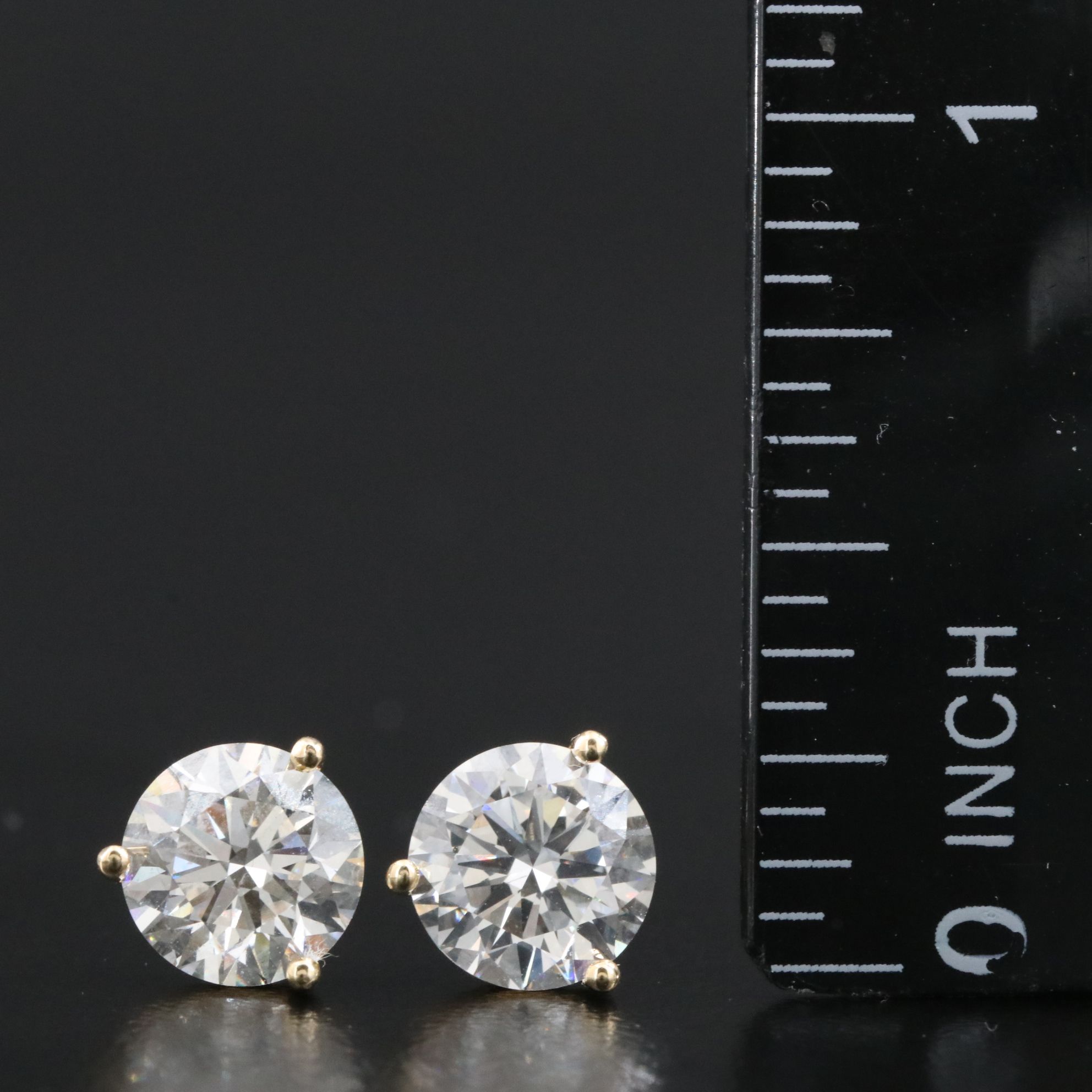 18K 3.00 CTW Lab Grown Diamond Stud Earrings