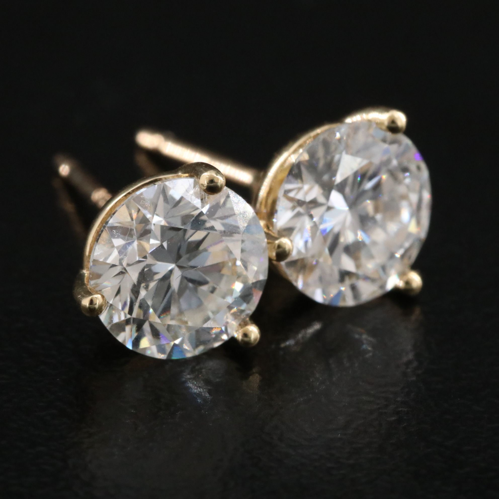 18K 3.00 CTW Lab Grown Diamond Stud Earrings