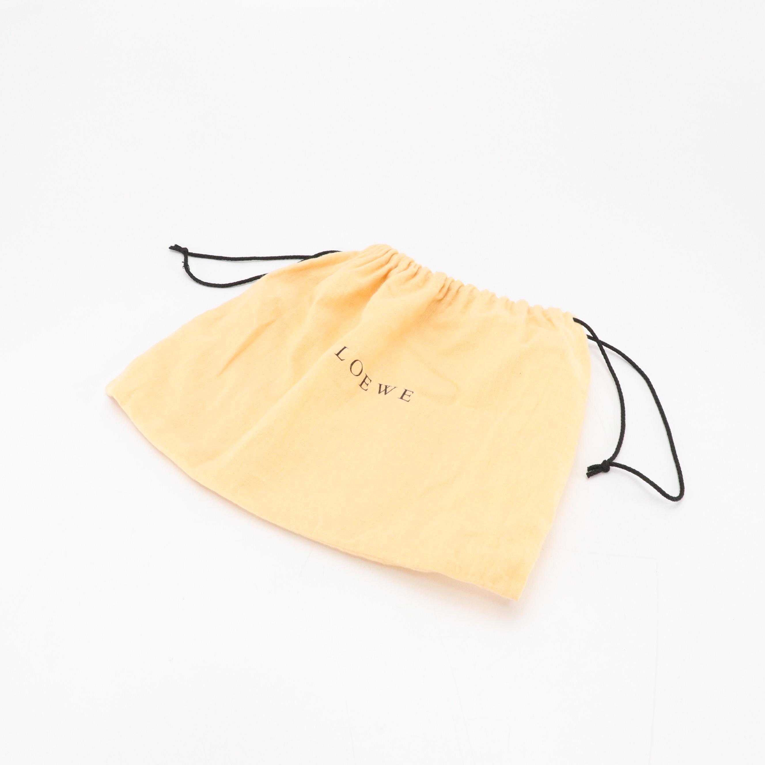 Loewe Anagram Embossed Crossbody Bag in Seafoam Green Calfskin Leather