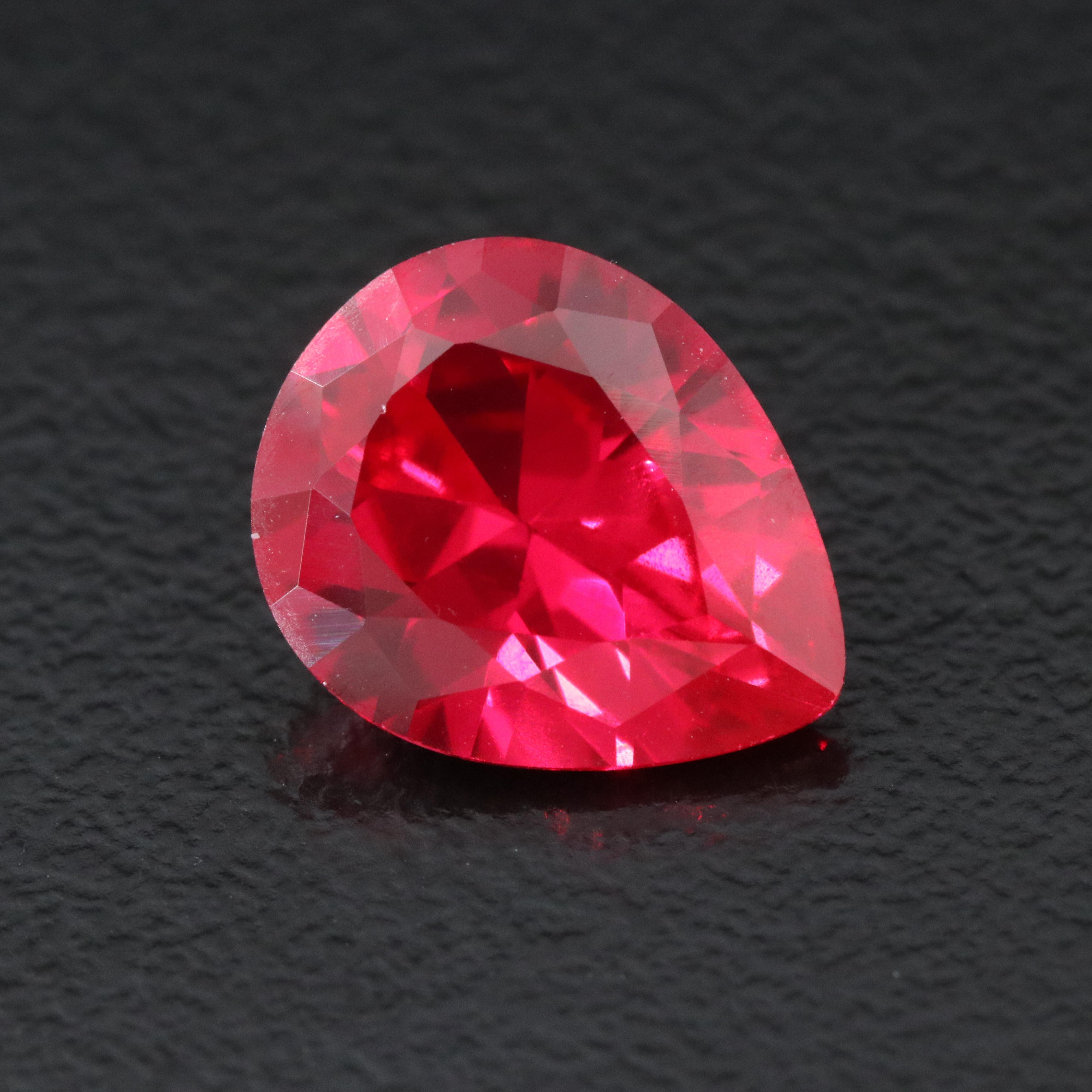 Loose 3.57 CT Lab Grown Ruby