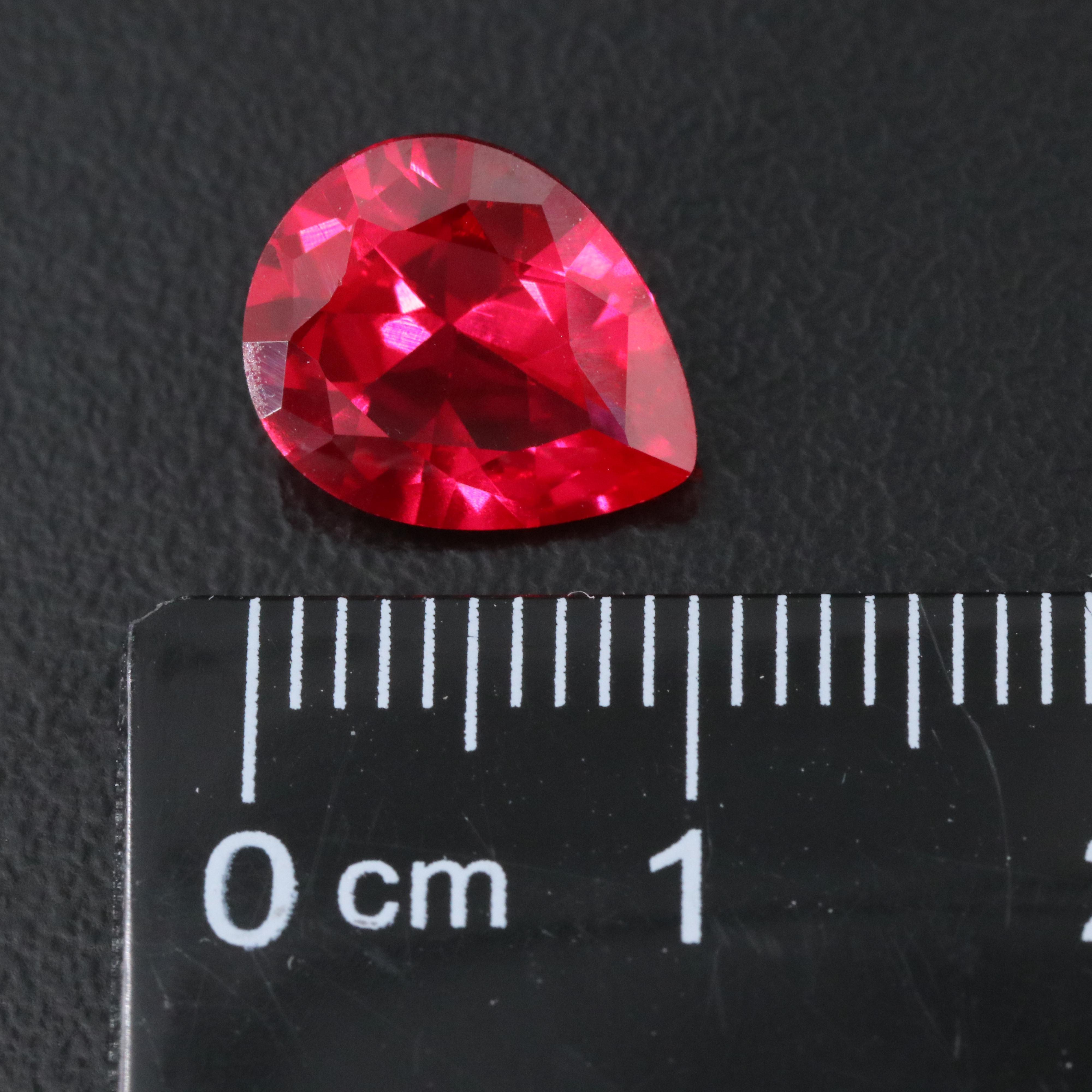 Loose 3.57 CT Lab Grown Ruby