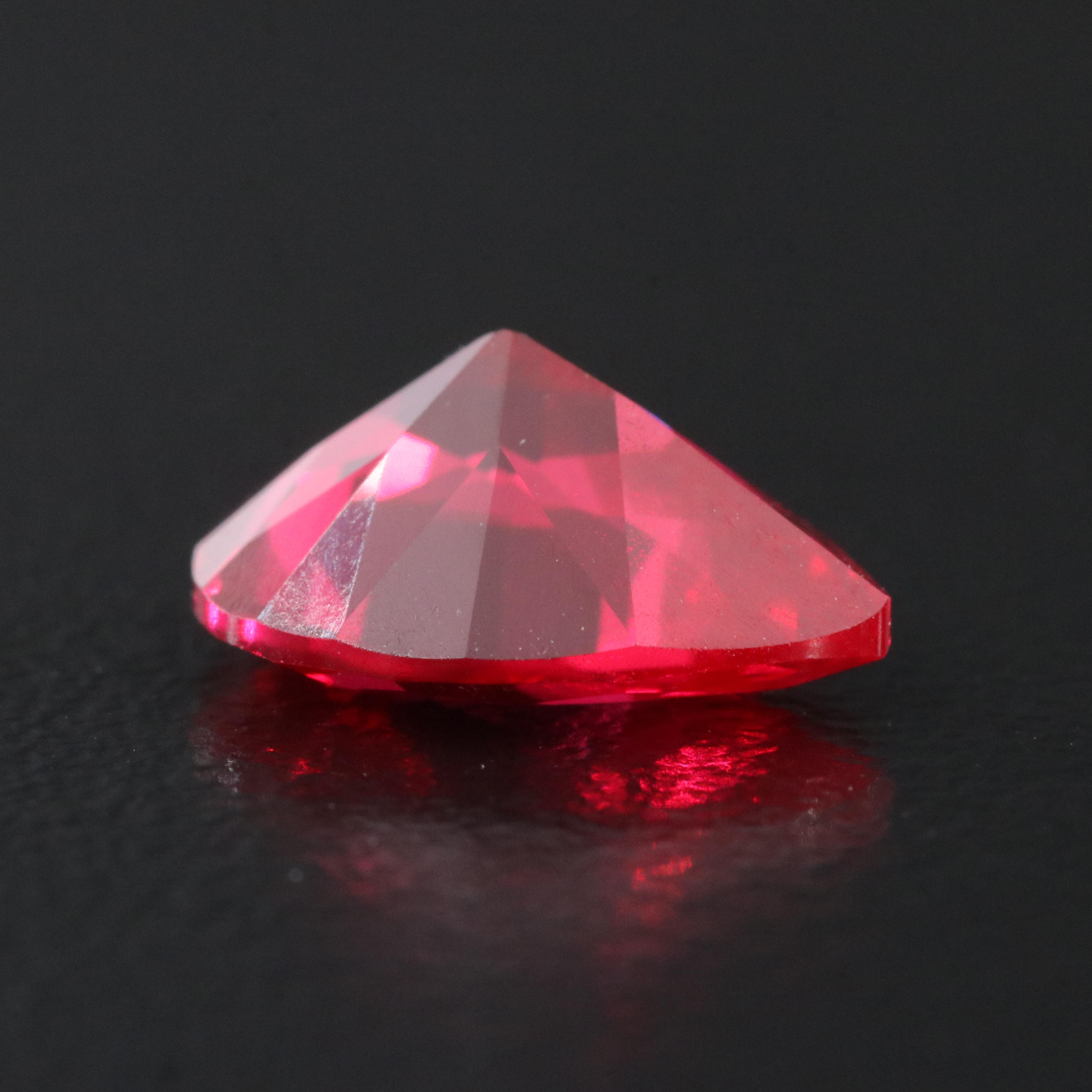 Loose 3.57 CT Lab Grown Ruby