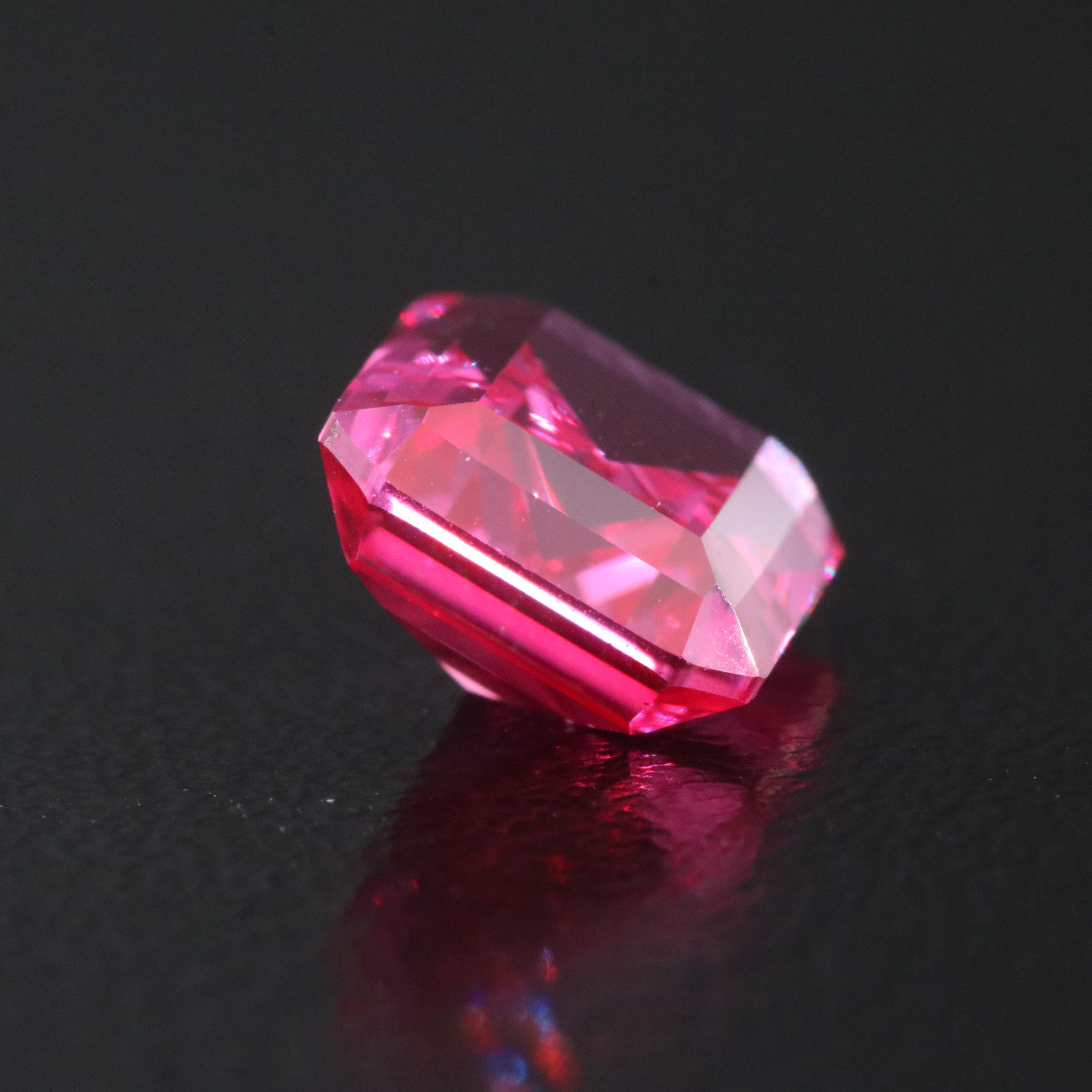 Loose 4.18 CT Lab Grown Pink Sapphire