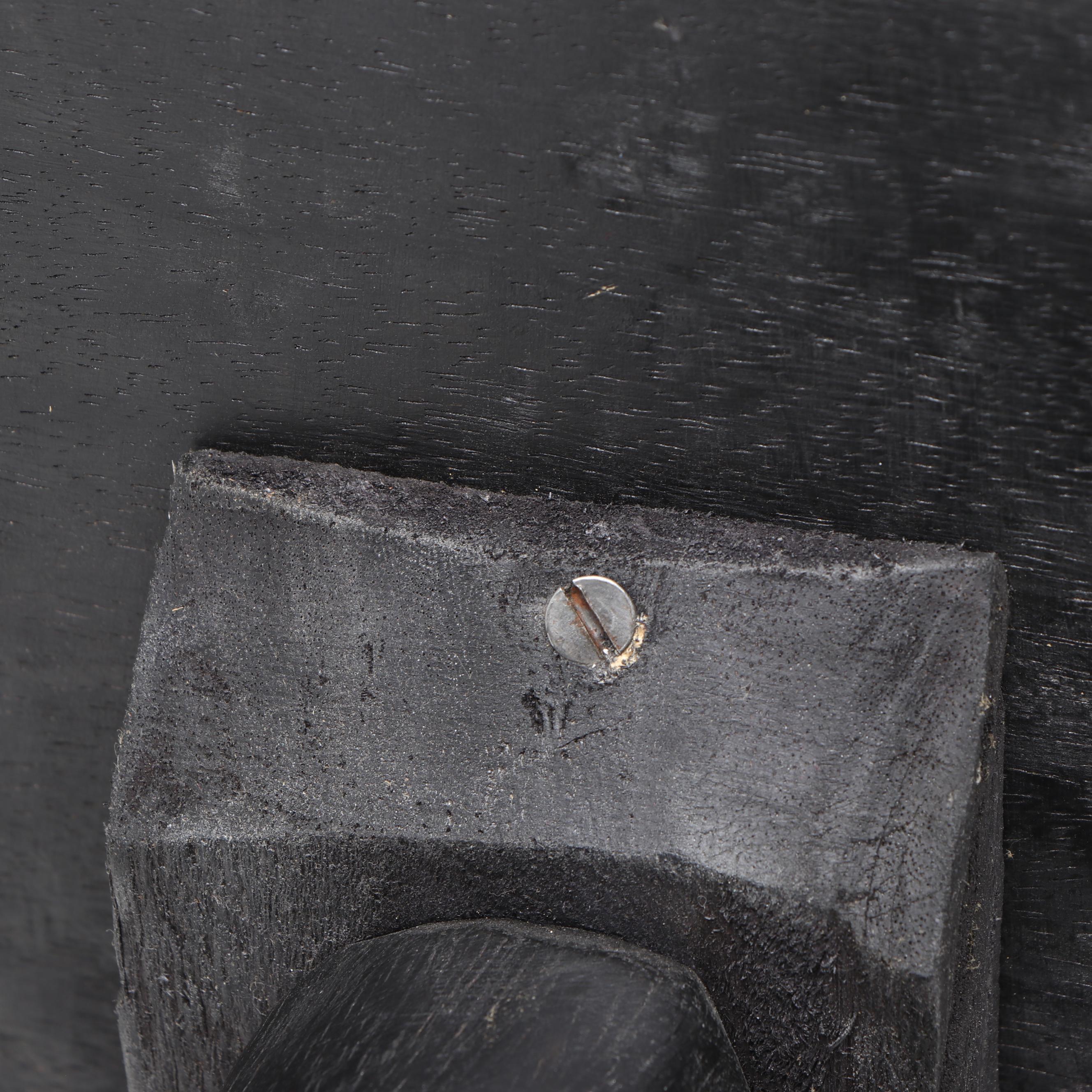 Handcrafted Wooden Elephant Accent Table with Beaded Embellishments