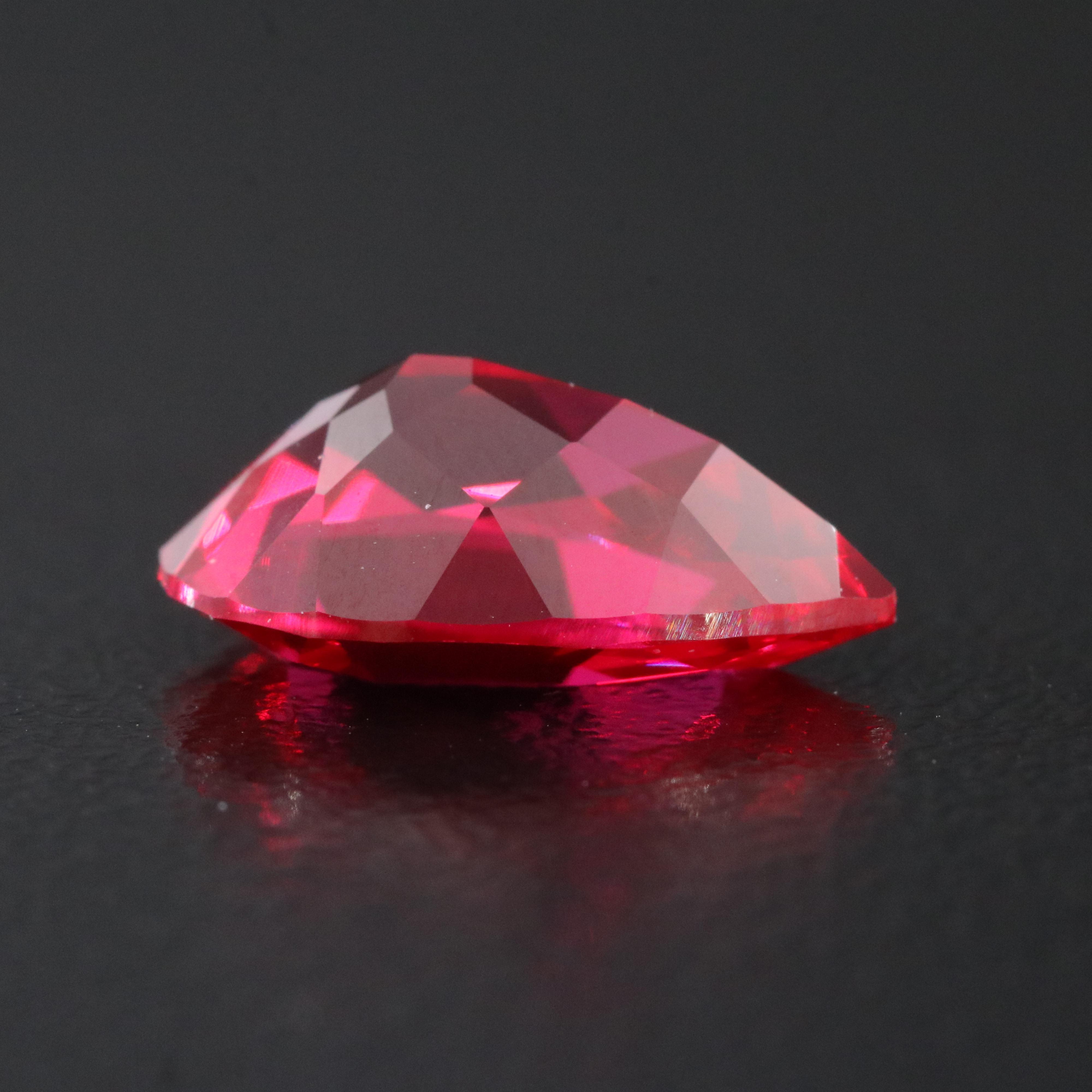 Loose 4.60 CT Lab Grown Ruby