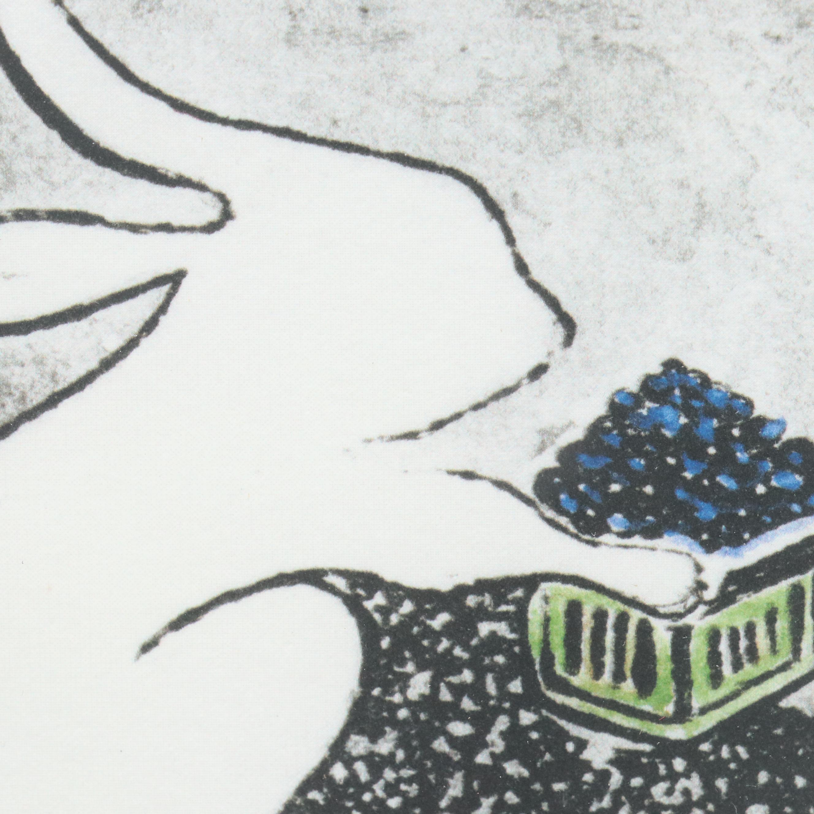 Giclée "Bunny w Blueberries"